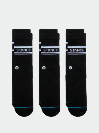 Șosete Stance Basic 3 Pack Crew (black)