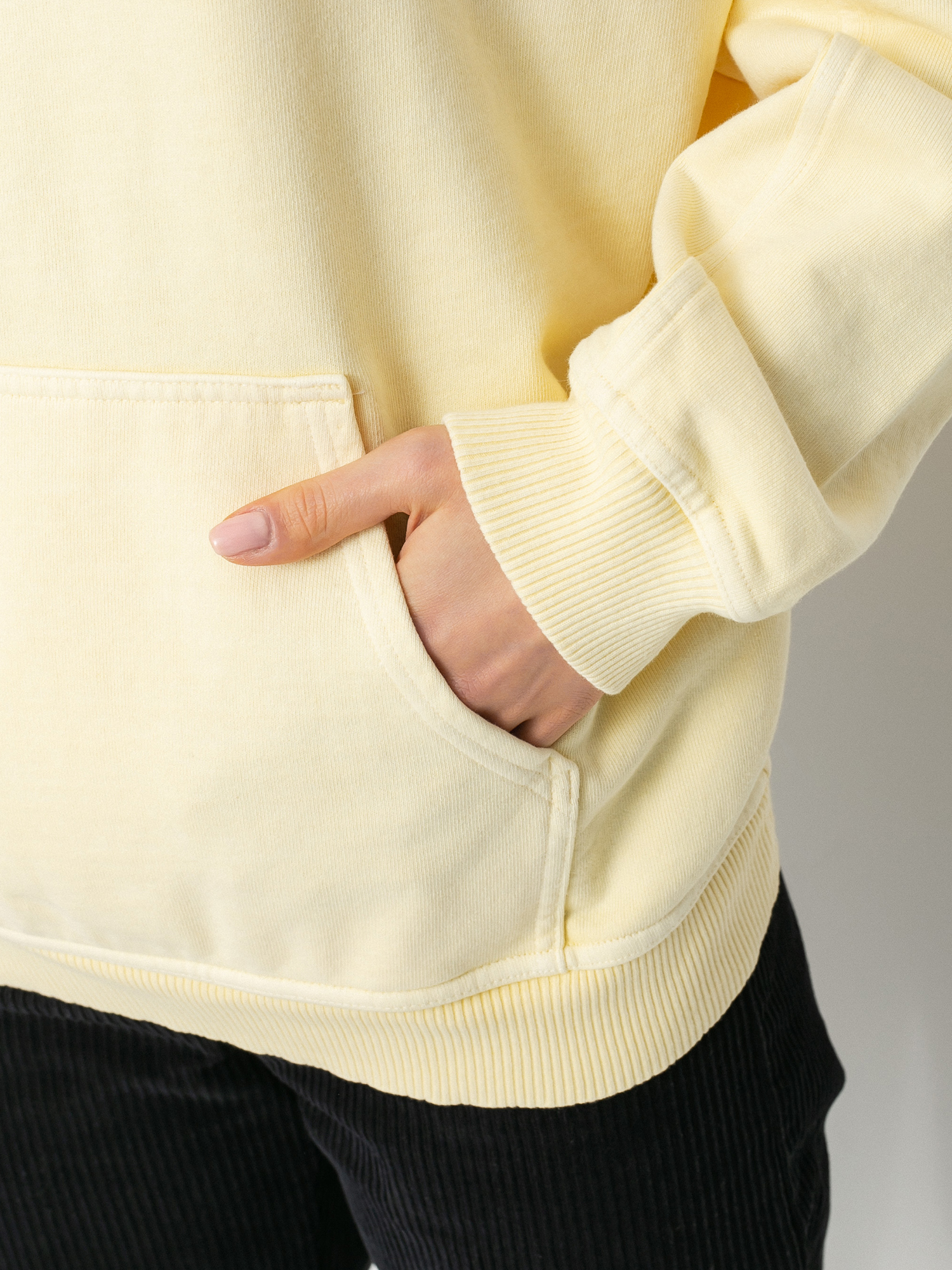 Hanorac cu glugă Levi's® Rider HD Wmn (transparent yellow garment dye)