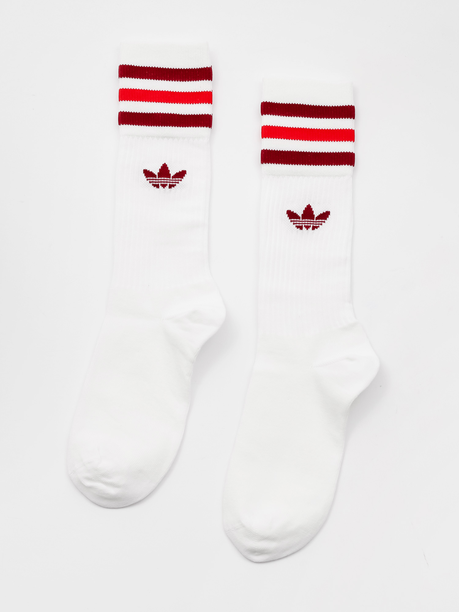 Șosete adidas Originals Solid Crew Sock (white/cburgu/scarle)