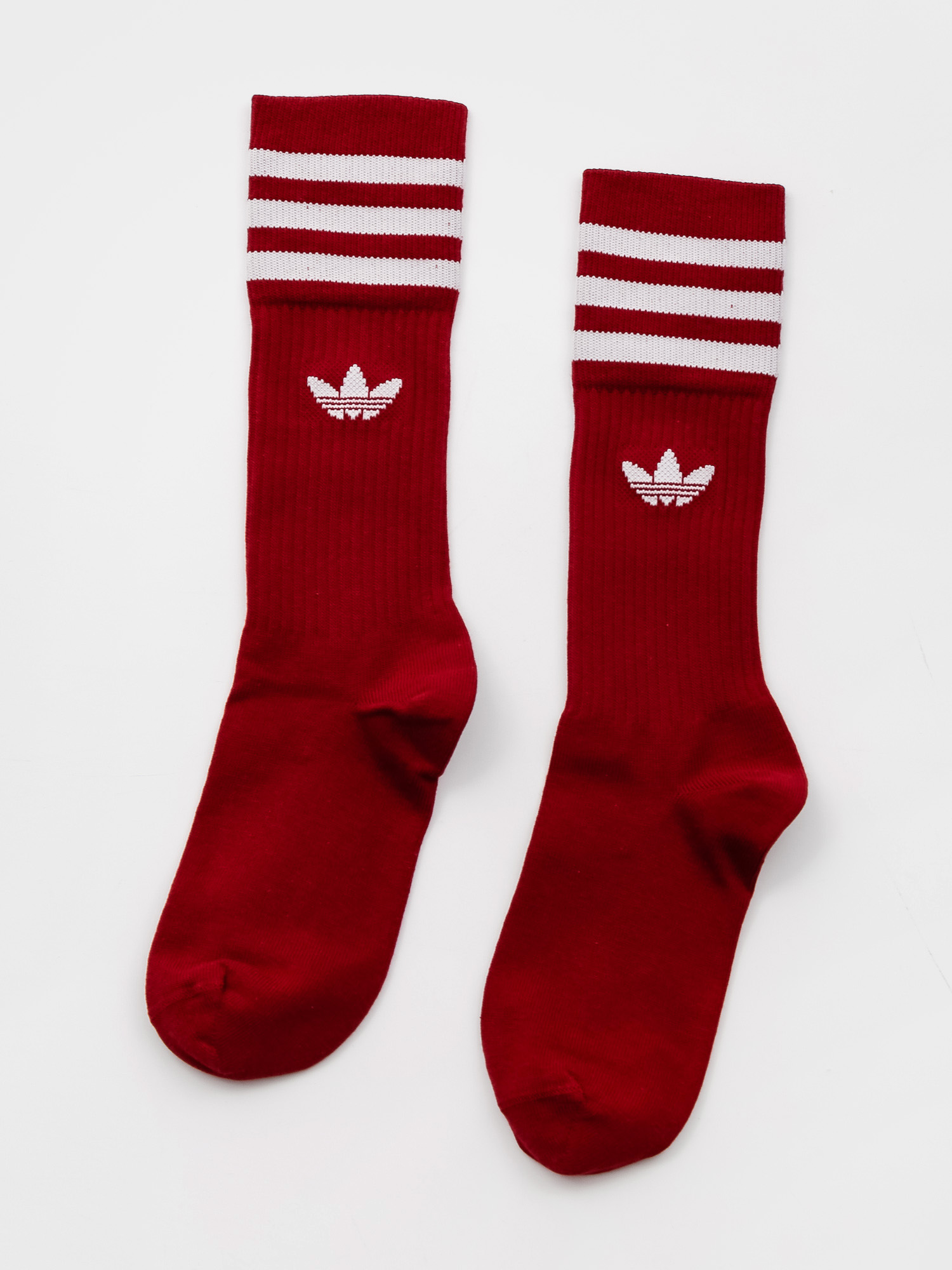Șosete adidas Originals Solid Crew Sock (white/cburgu/scarle)
