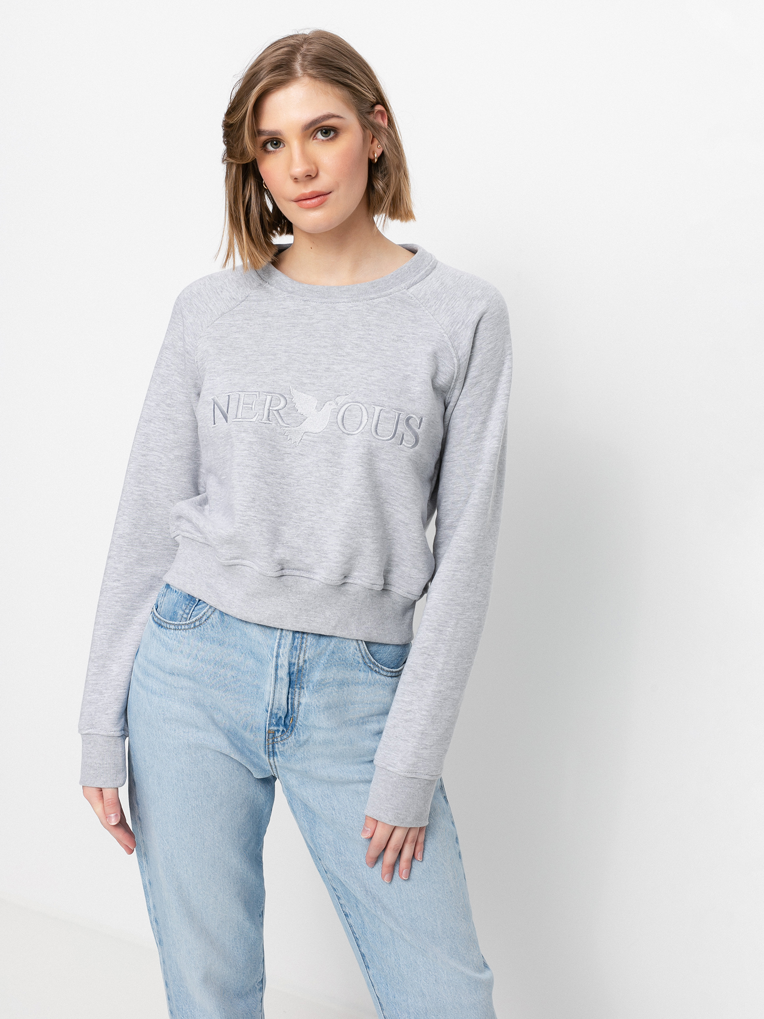 Hanorac Nervous Classic Crew Wmn (grey)