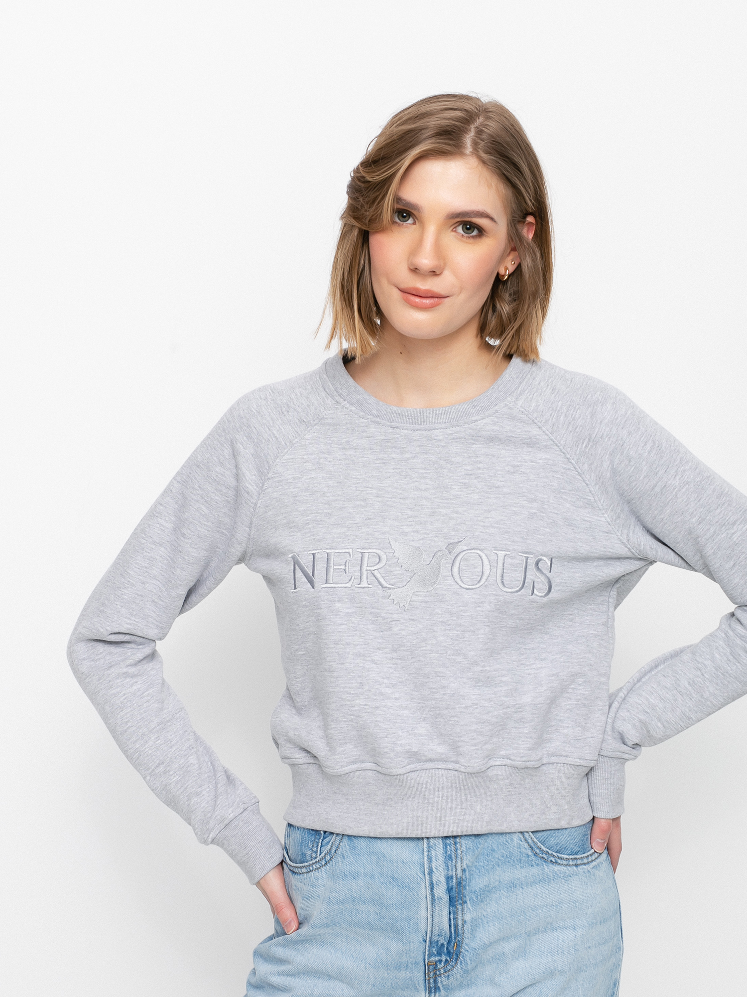 Hanorac Nervous Classic Crew Wmn (grey)