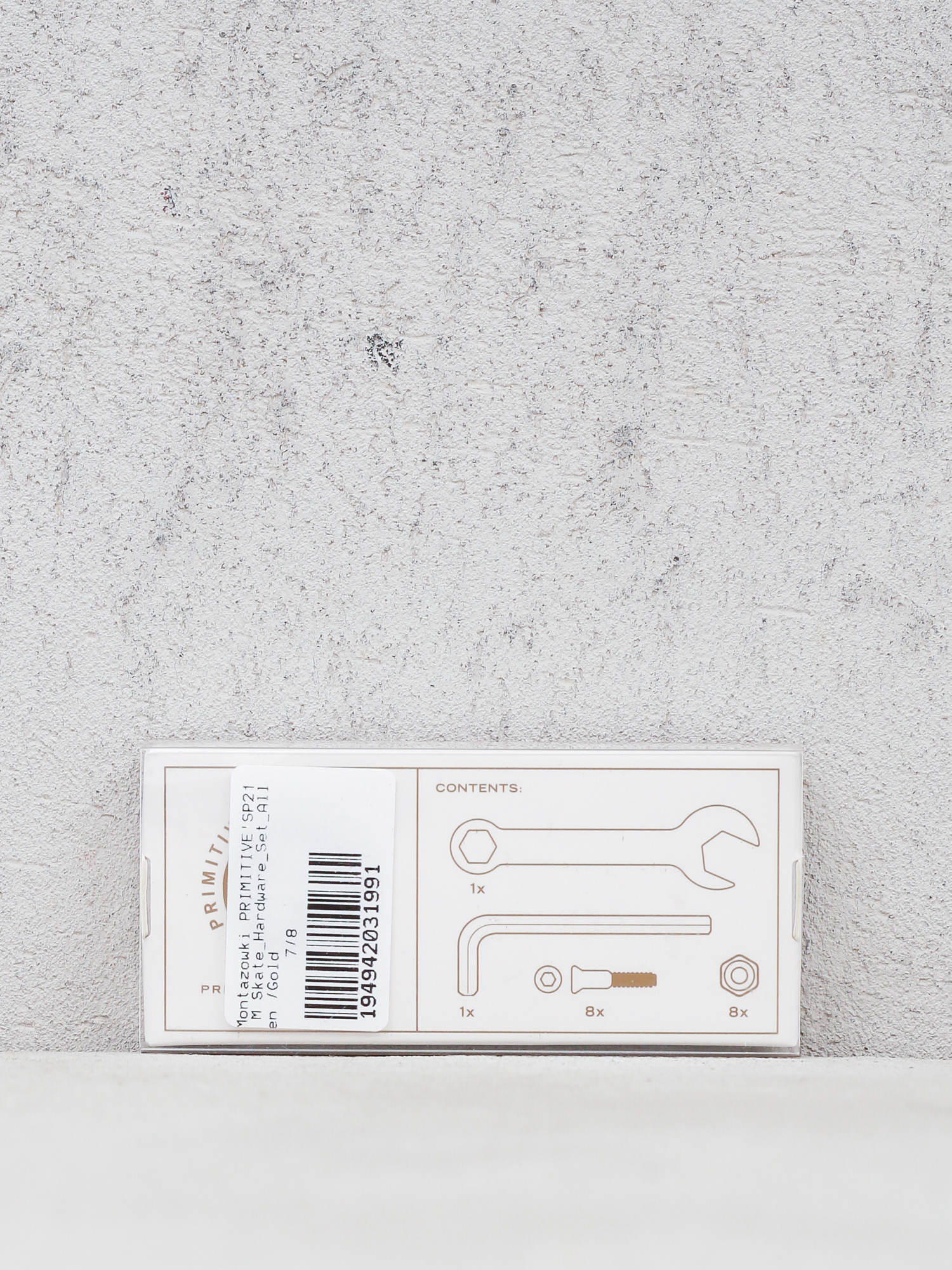 Primitive Șuruburi Skate Hardware Set Allen (gold)