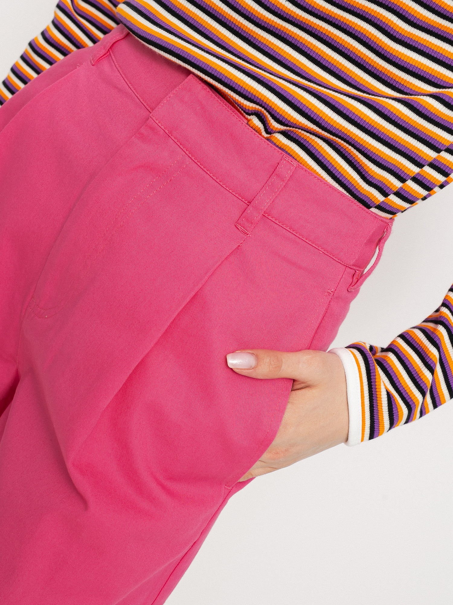 Șort Stussy Lee Baggy Wmn (hot pink)