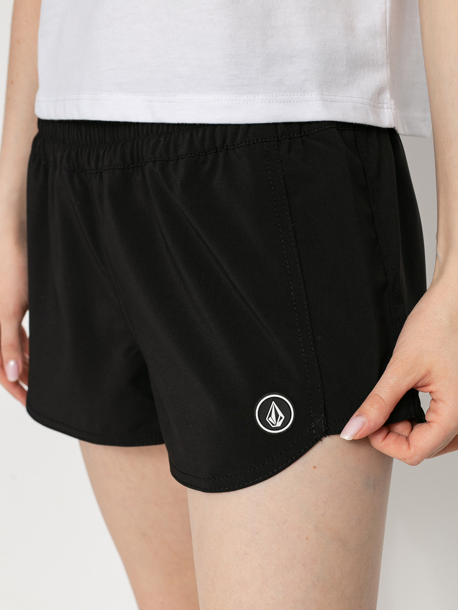 Șort pentru plajă Volcom Simply Solid 2 Wmn (black)