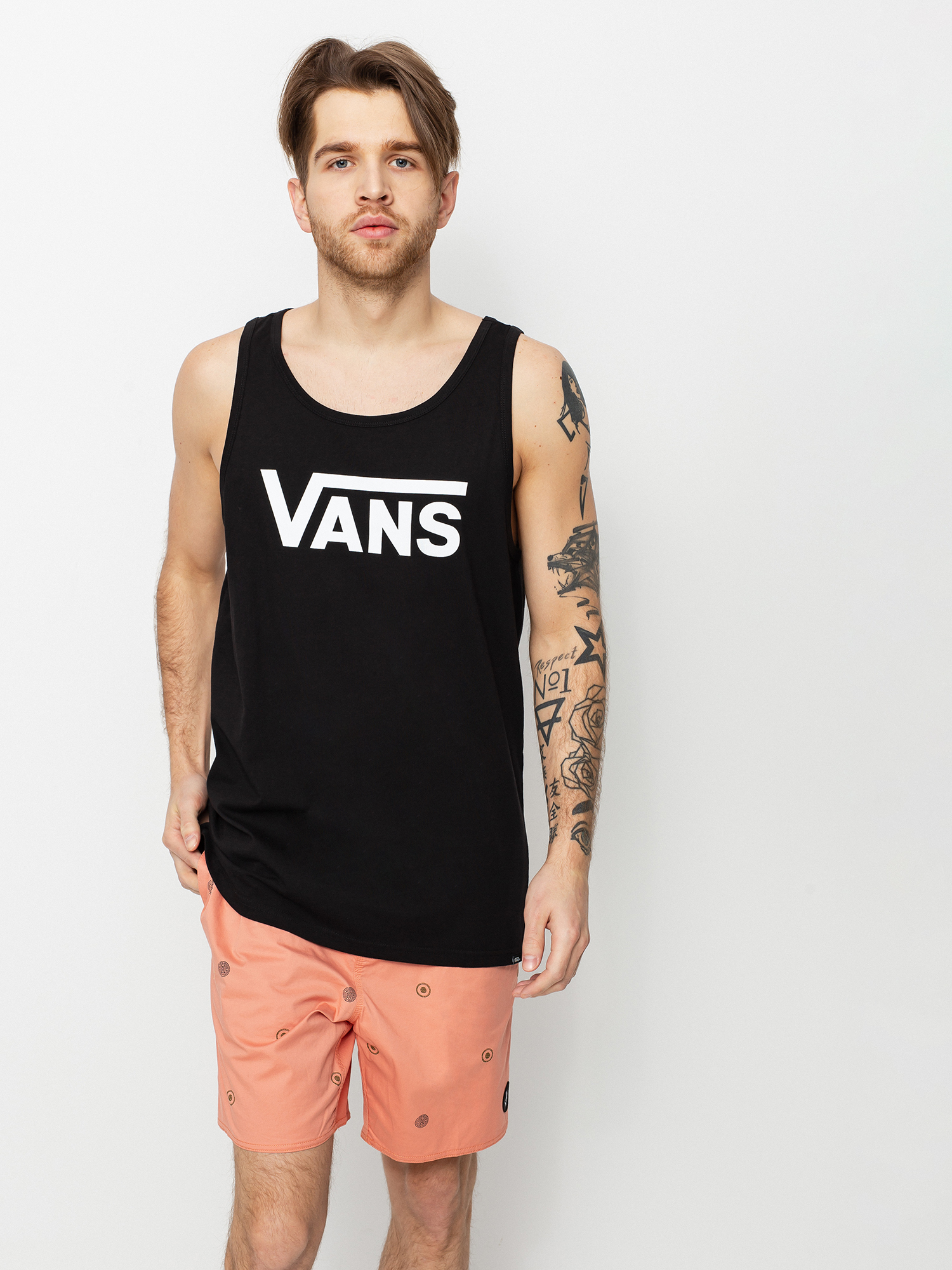 Tricou Vans Vans Classic Tank (black/white)
