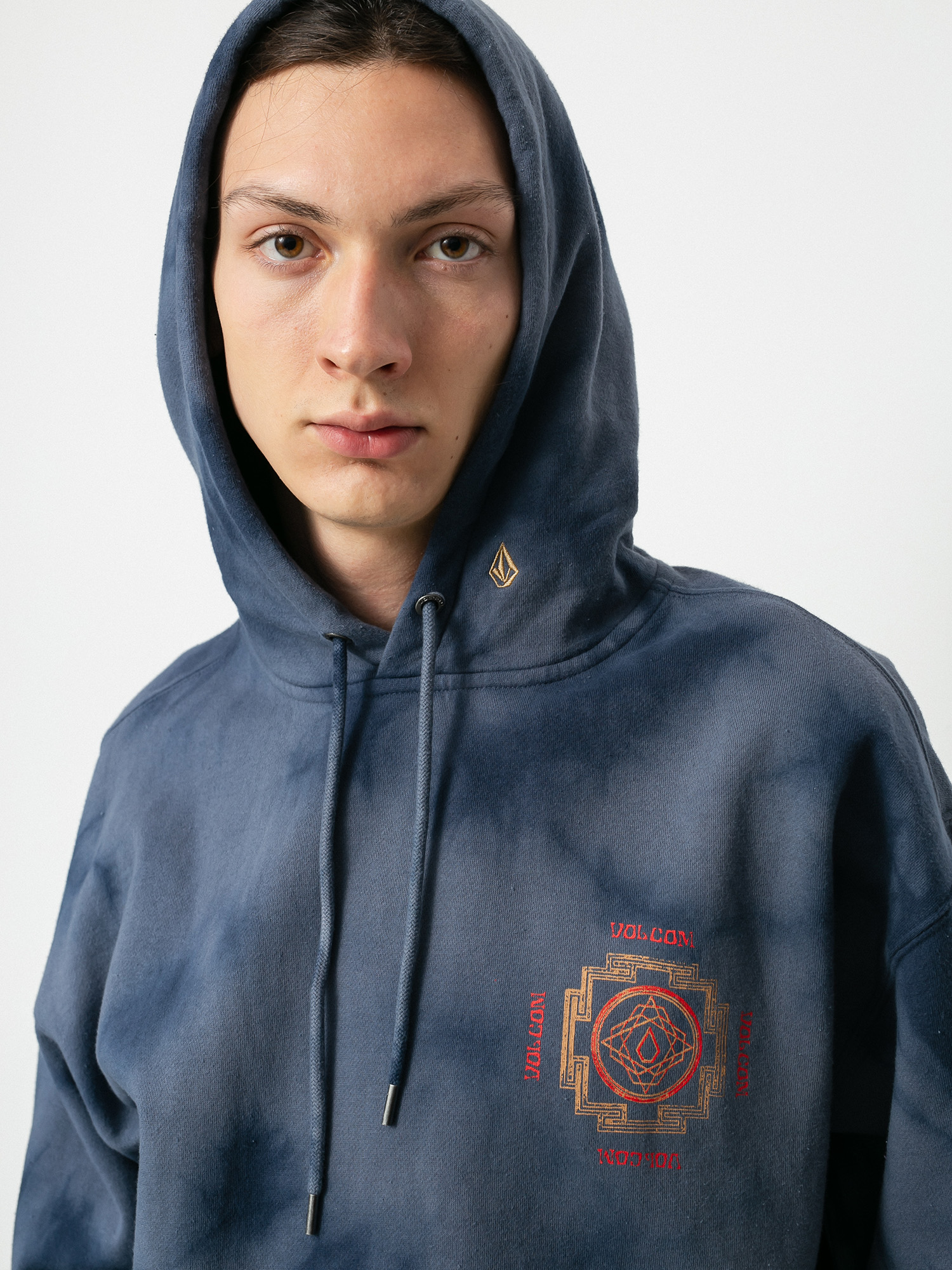 Hanorac cu glugă Volcom Scrowed HD (atlantic)