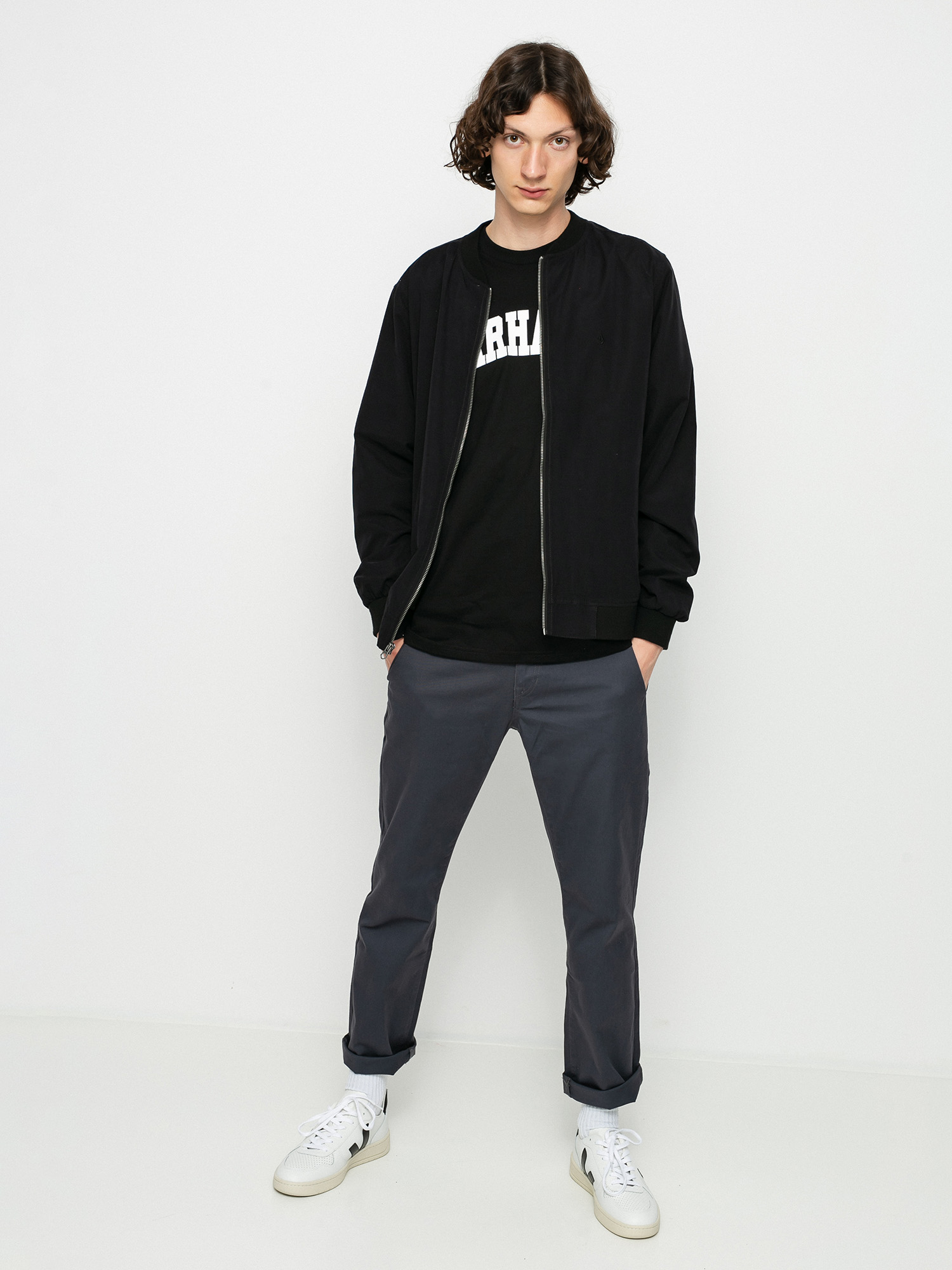 Volcom Geacă Burnward (black combo)