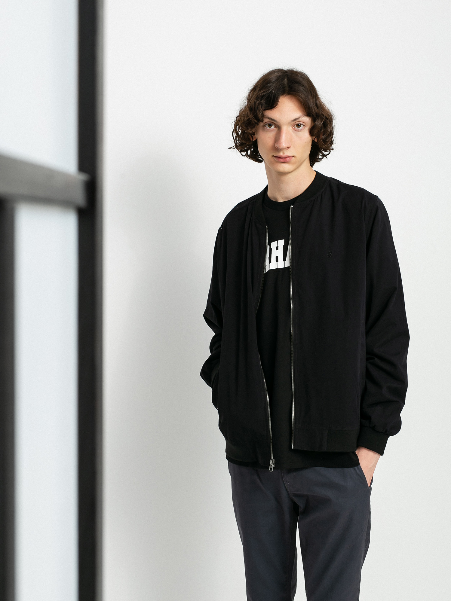 Volcom Geacă Burnward (black combo)