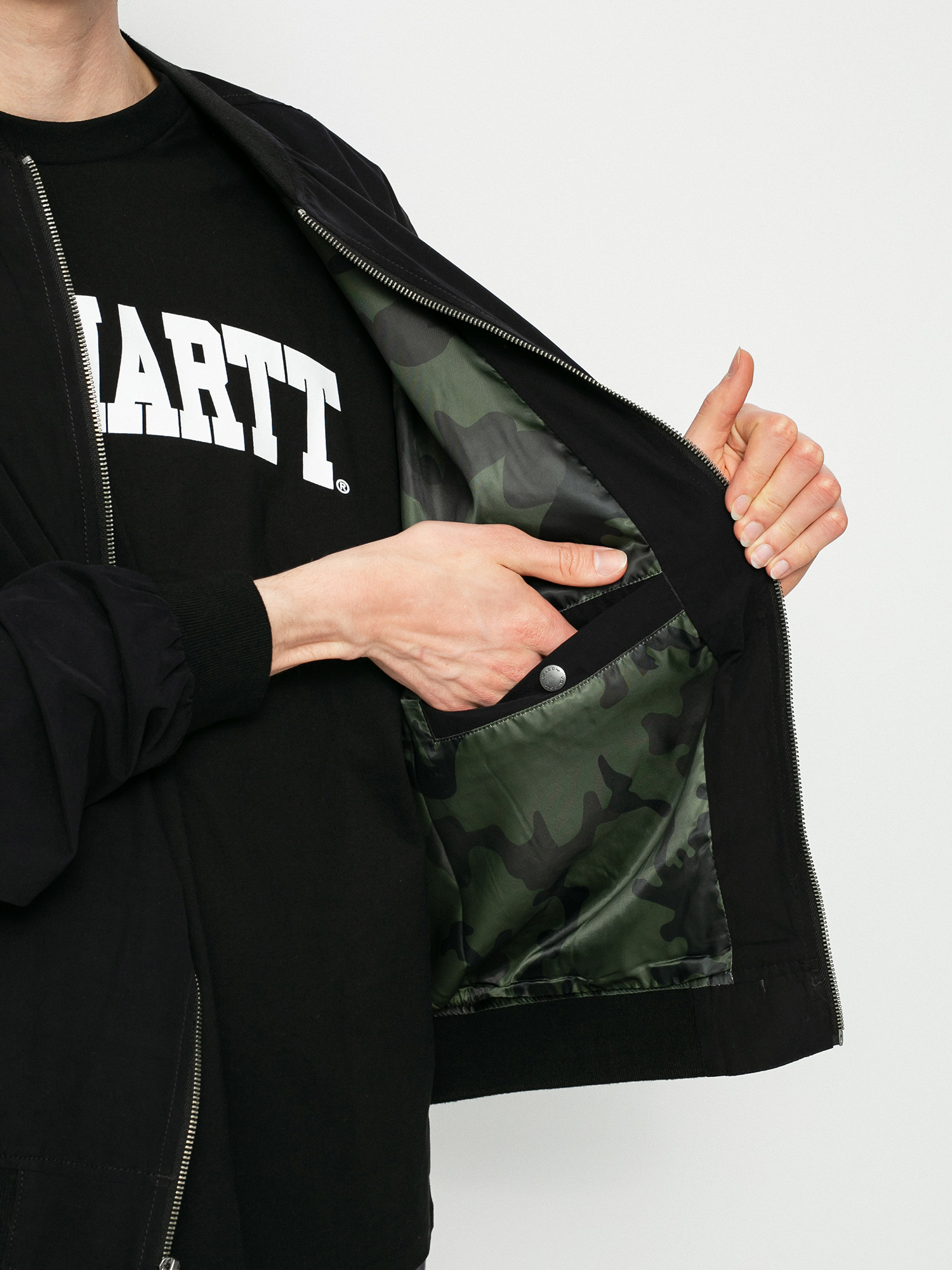 Volcom Geacă Burnward (black combo)