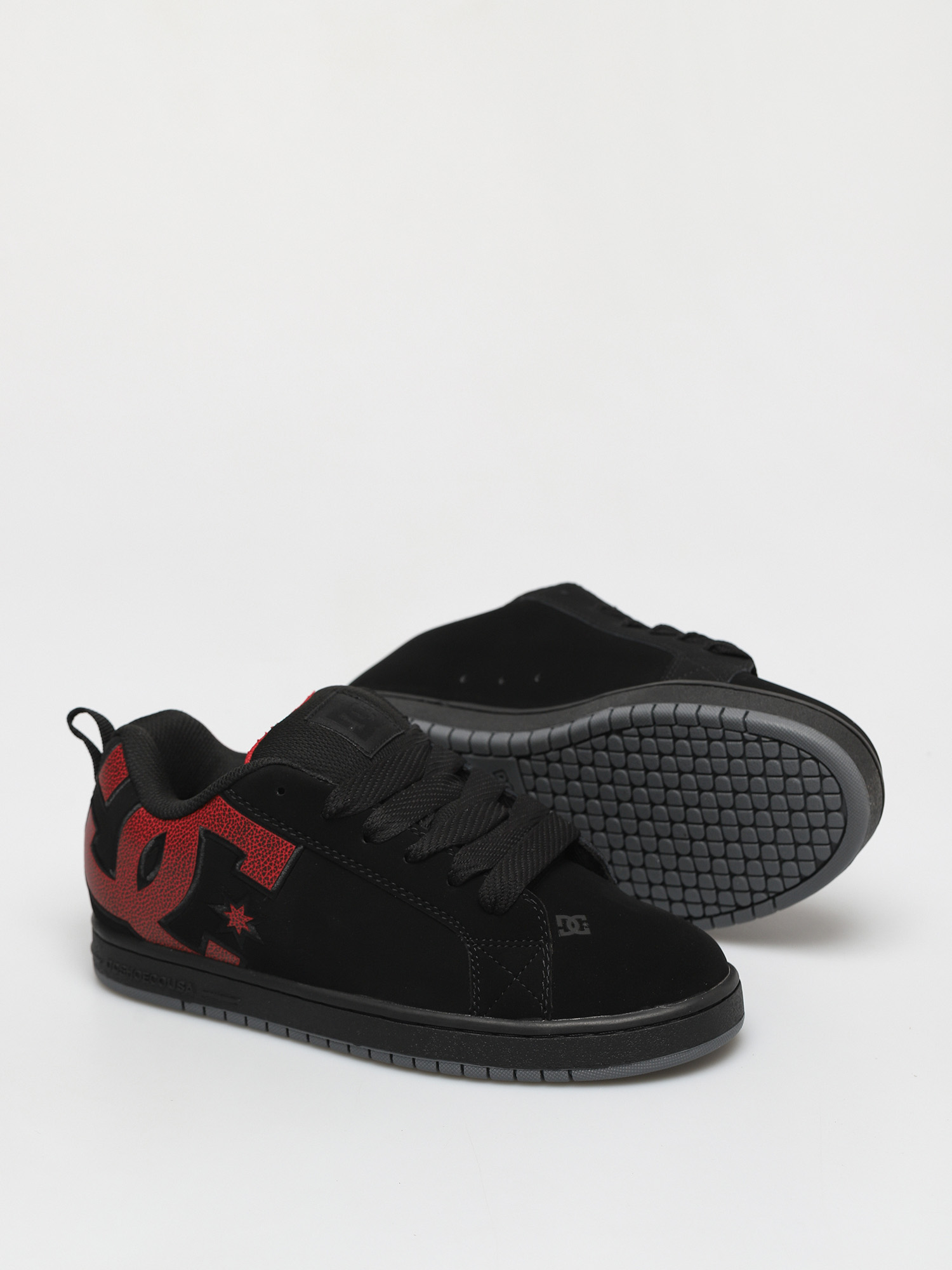 Pantofi DC Court Graffik (black/red print)
