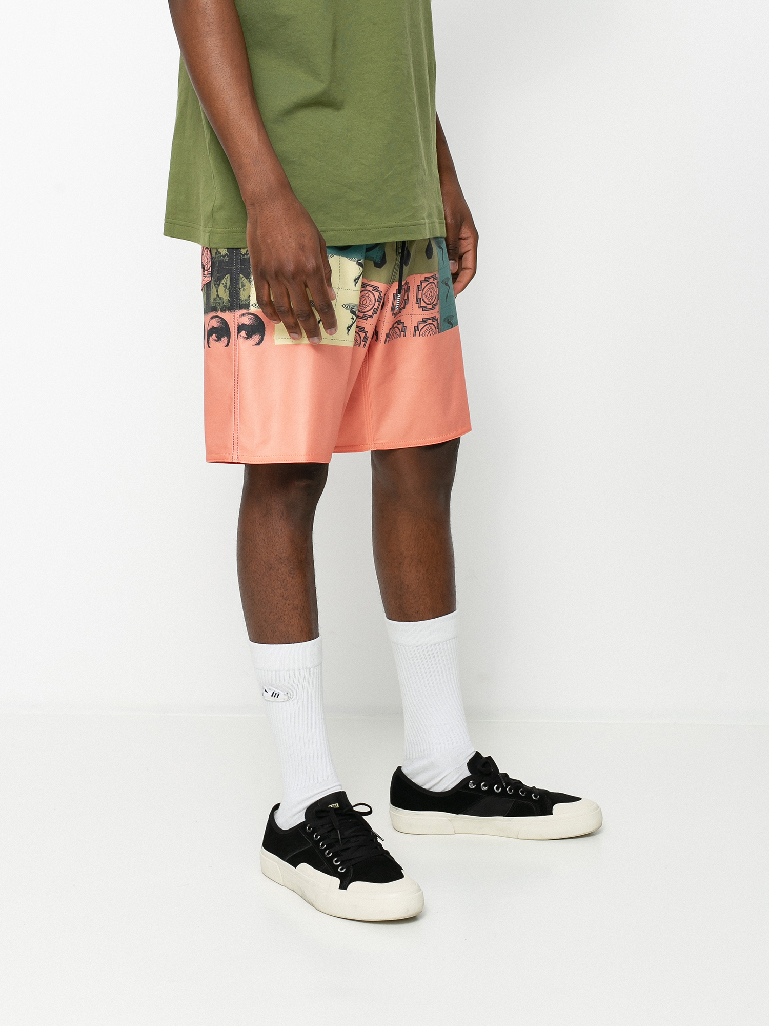 Șort pentru plajă Volcom Tropic Blotter Panel 18 (black)