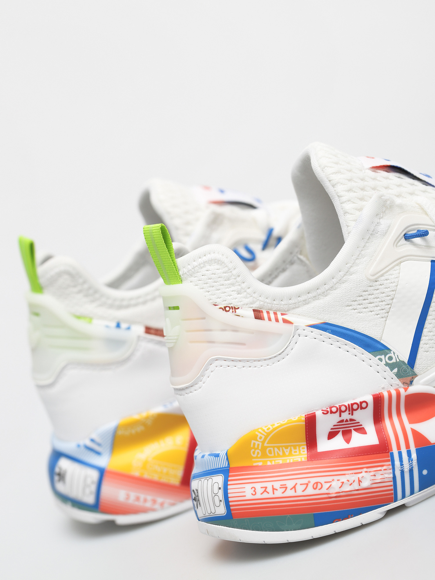 adidas Originals Pantofi Zx 2K Boost (ftwwht/blue/orange)