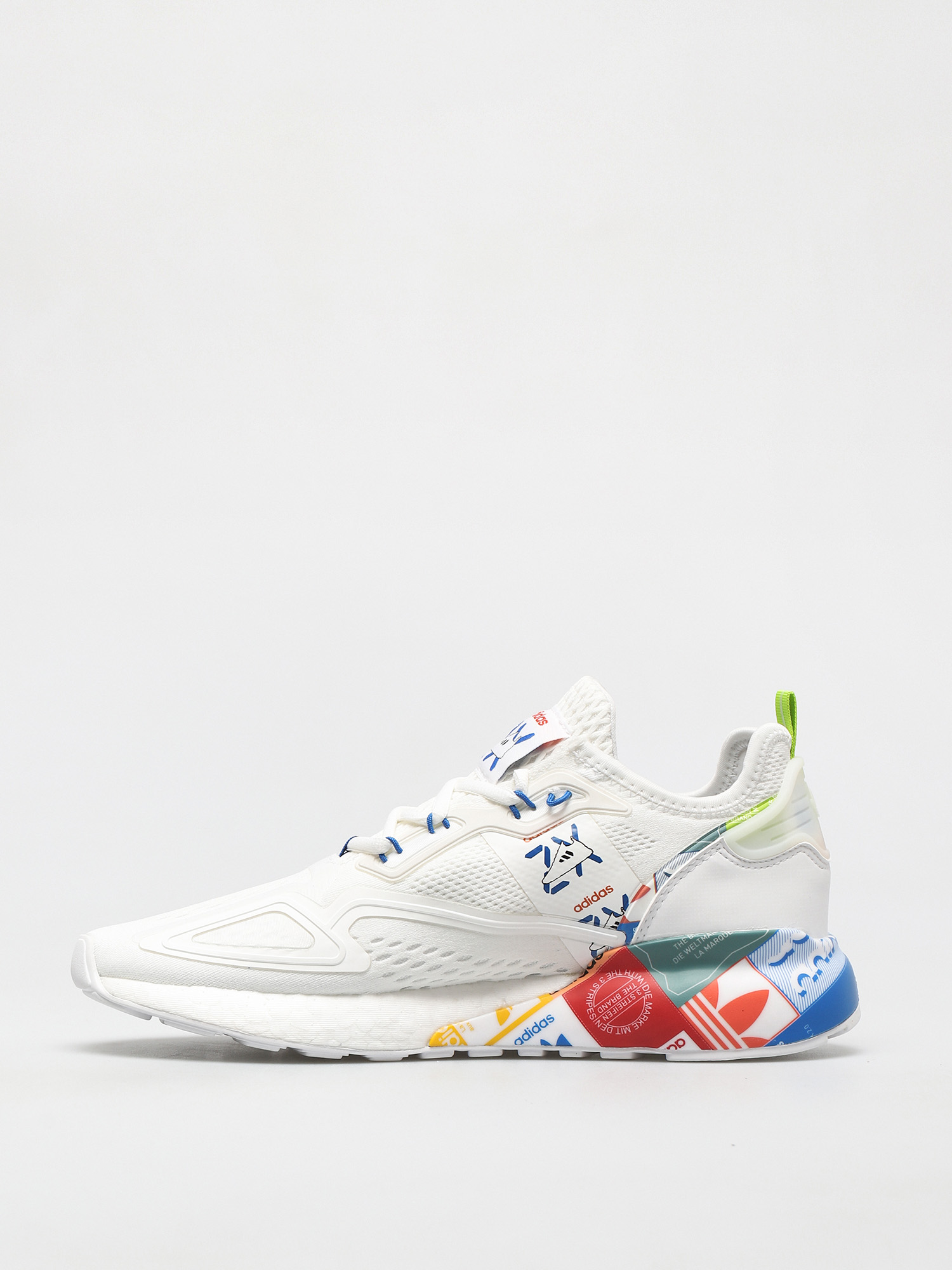 adidas Originals Pantofi Zx 2K Boost (ftwwht/blue/orange)