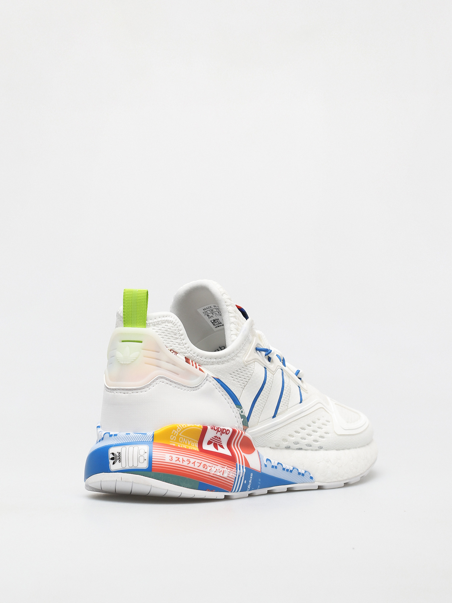 adidas Originals Pantofi Zx 2K Boost (ftwwht/blue/orange)