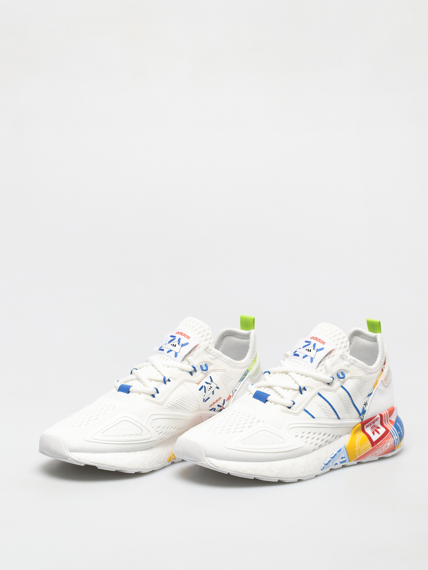 adidas Originals Pantofi Zx 2K Boost (ftwwht/blue/orange)