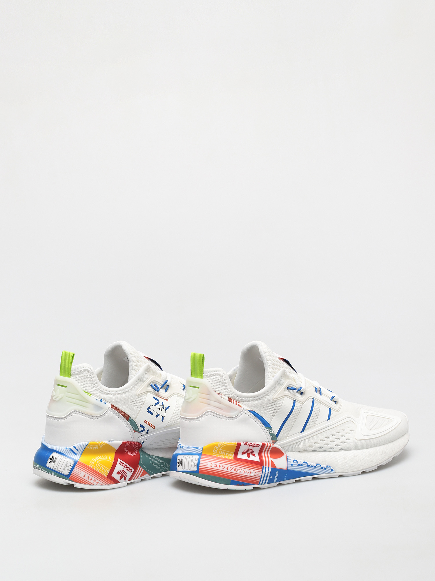 adidas Originals Pantofi Zx 2K Boost (ftwwht/blue/orange)