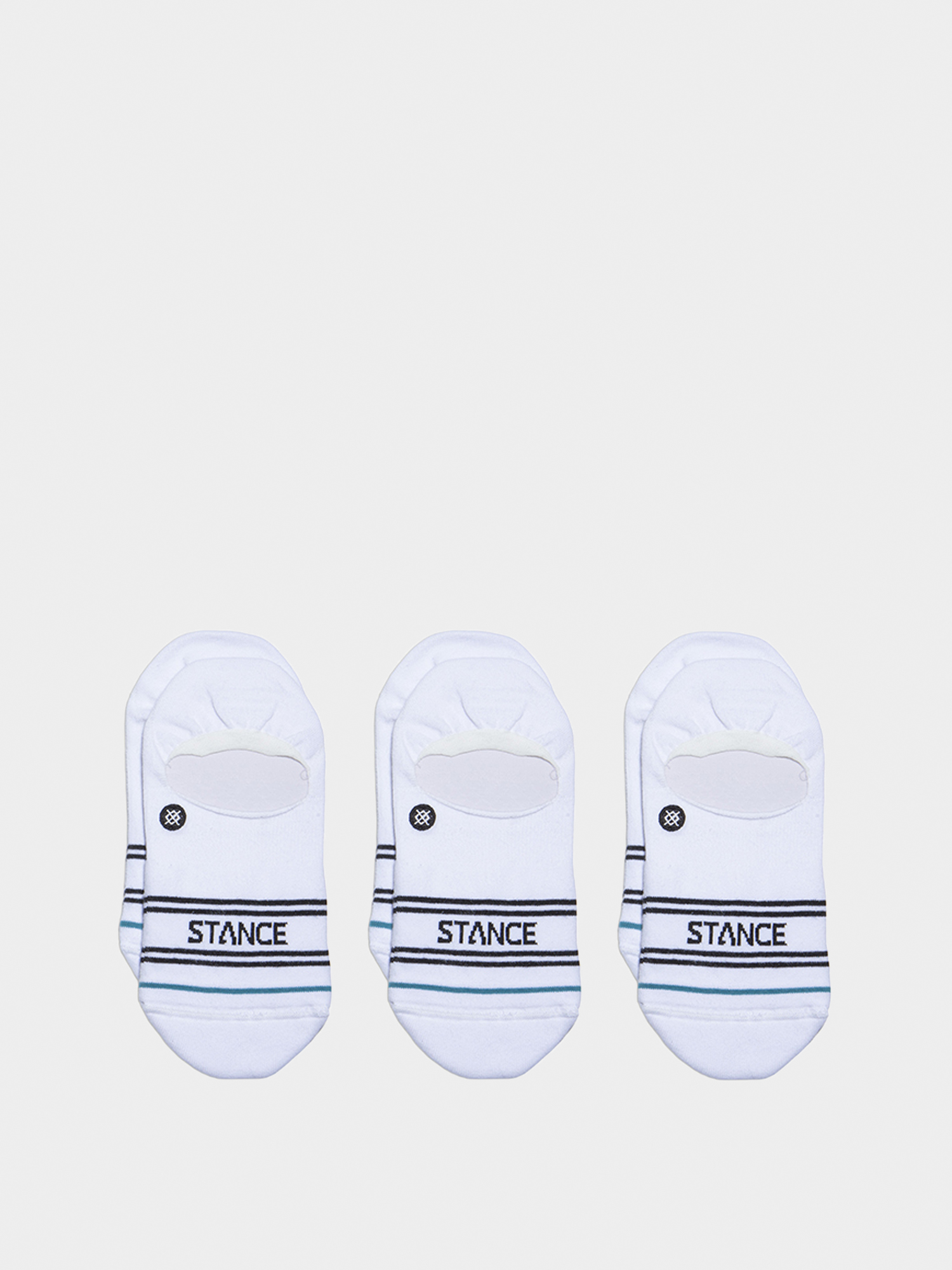 u0218osete Stance Basic 3 Pack No Show (white)