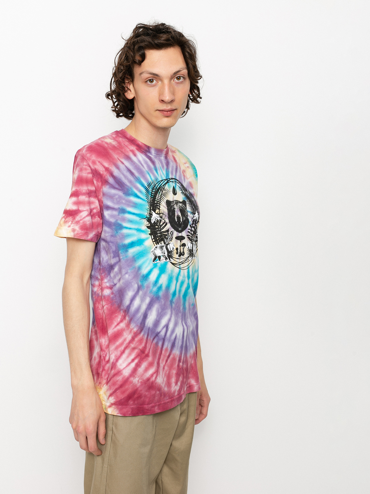 Tricou Grizzly Griptape Animal Kingdom (tie dye)