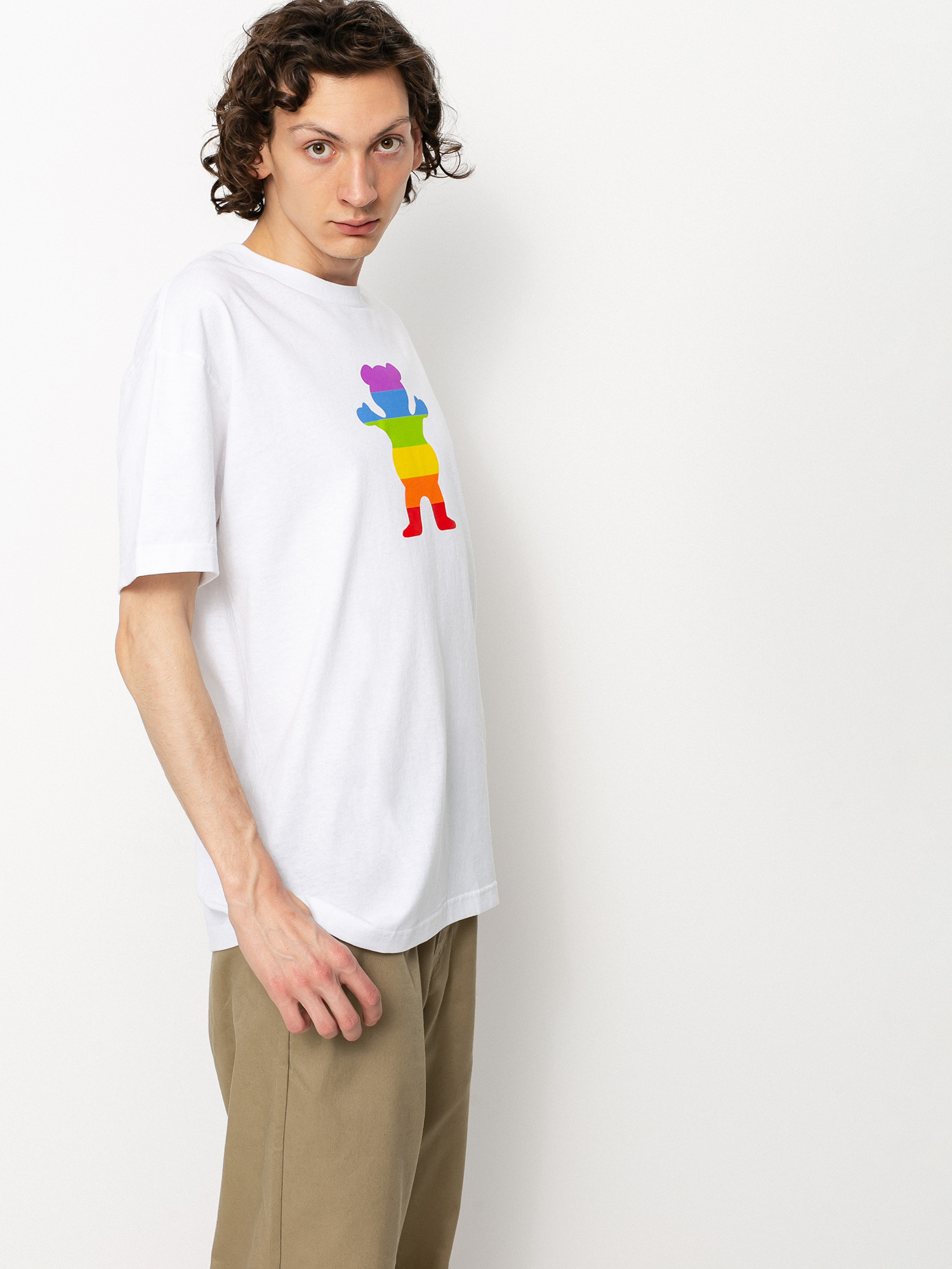 Tricou Grizzly Griptape Pride Bear (white)