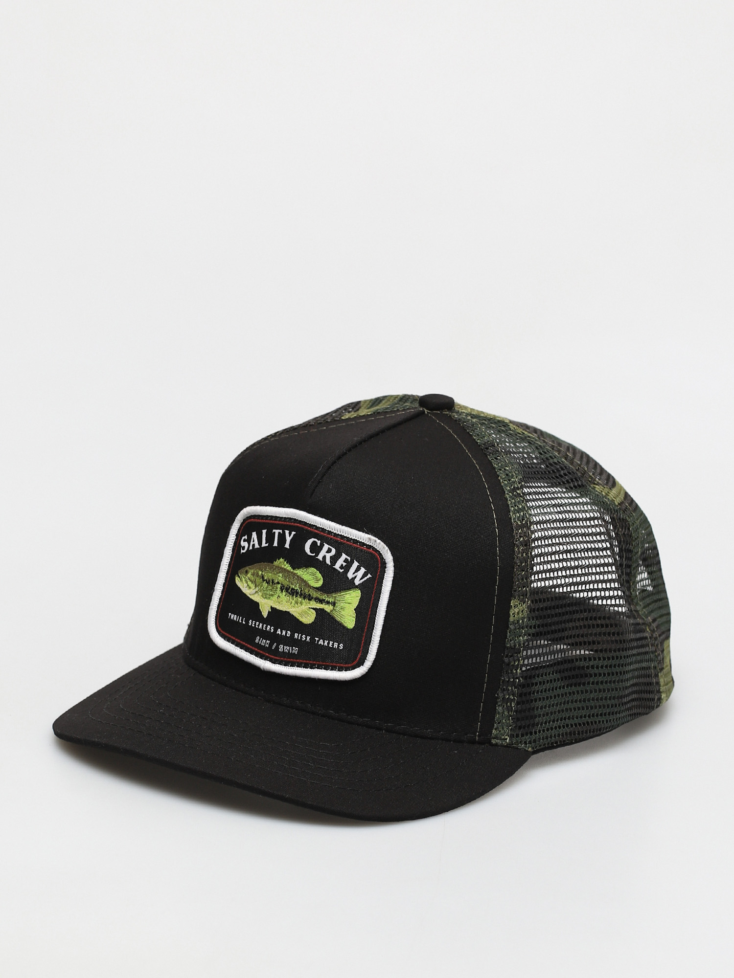 Șapcă Salty Crew Bigmouth Trucker (black/camo)