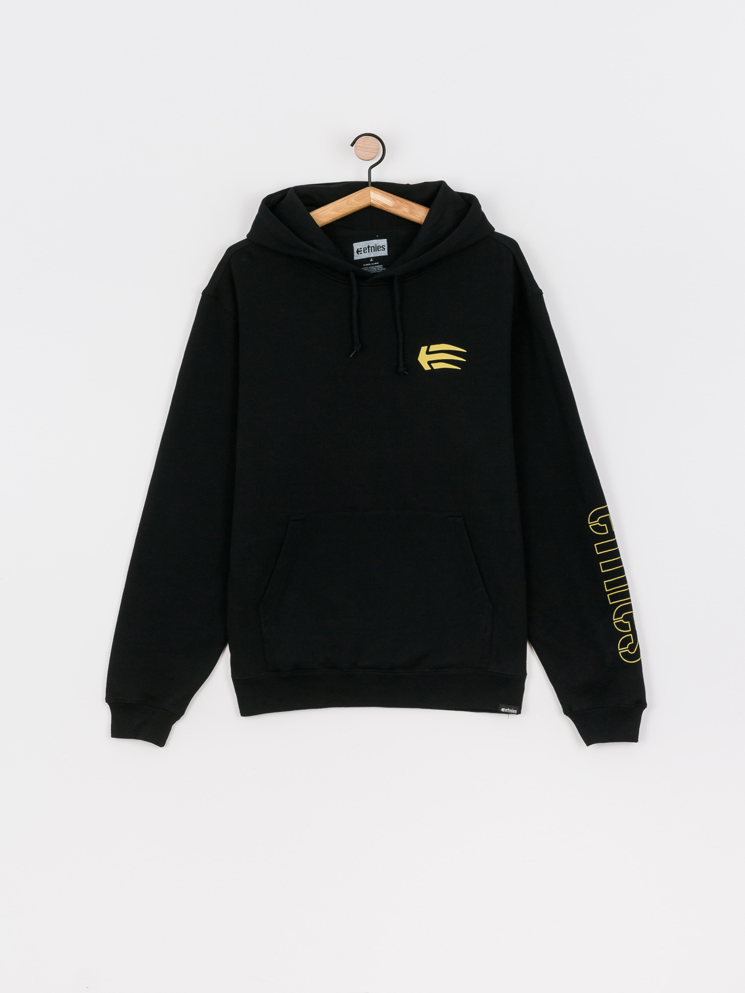 Hanorac cu glugă Etnies Joslin HD (black/gold)