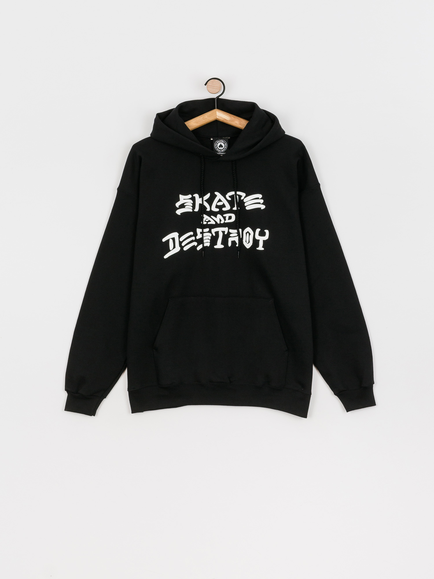 Hanorac cu glugă Thrasher Skate And Destroy HD (black)