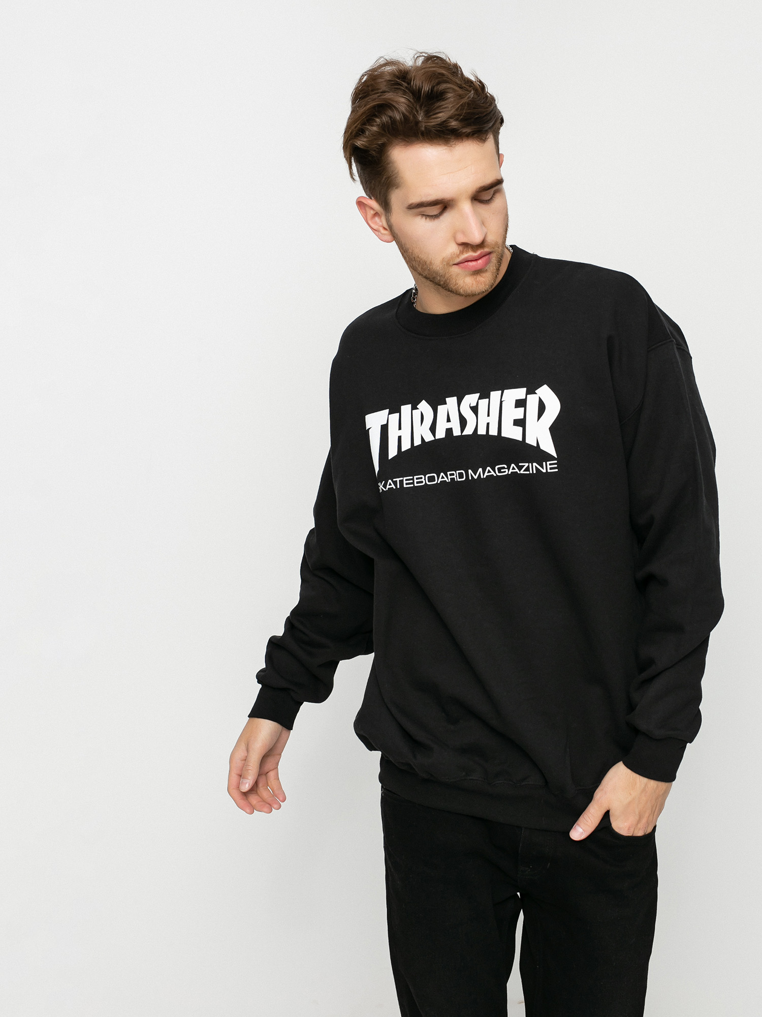 Hanorac Thrasher Skate Mag Crew (black)