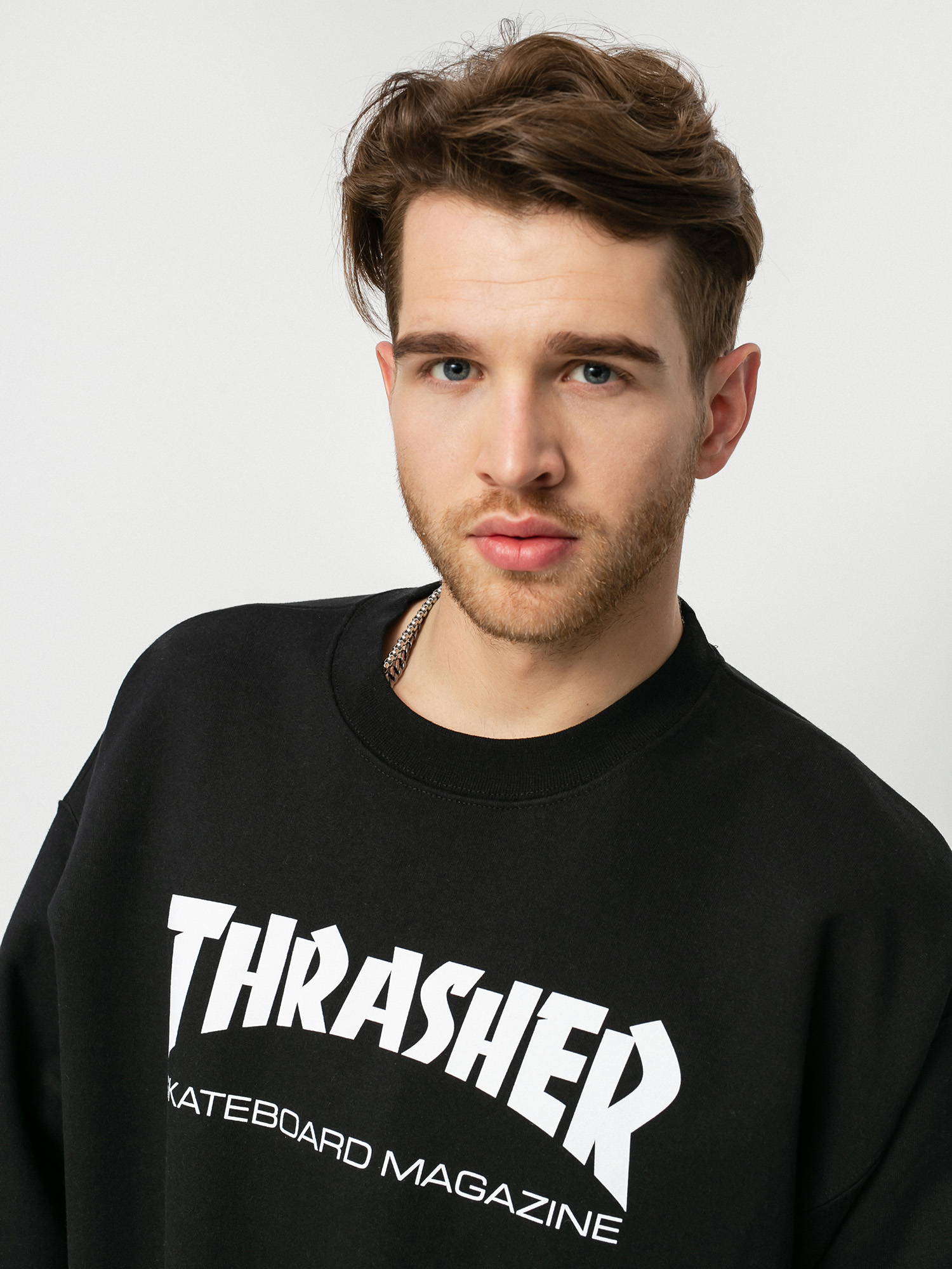 Hanorac Thrasher Skate Mag Crew (black)