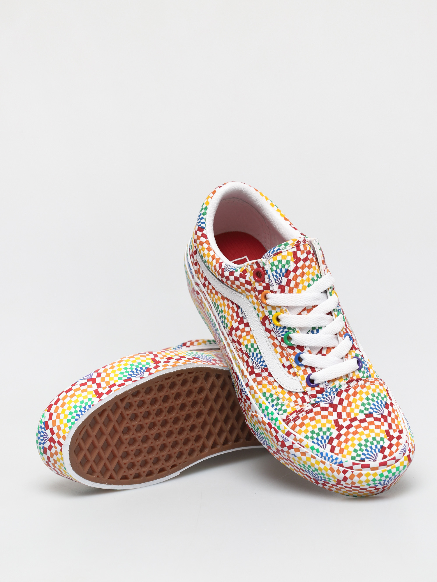 Pantofi Vans Old Skool Platform (pride multi/true white)