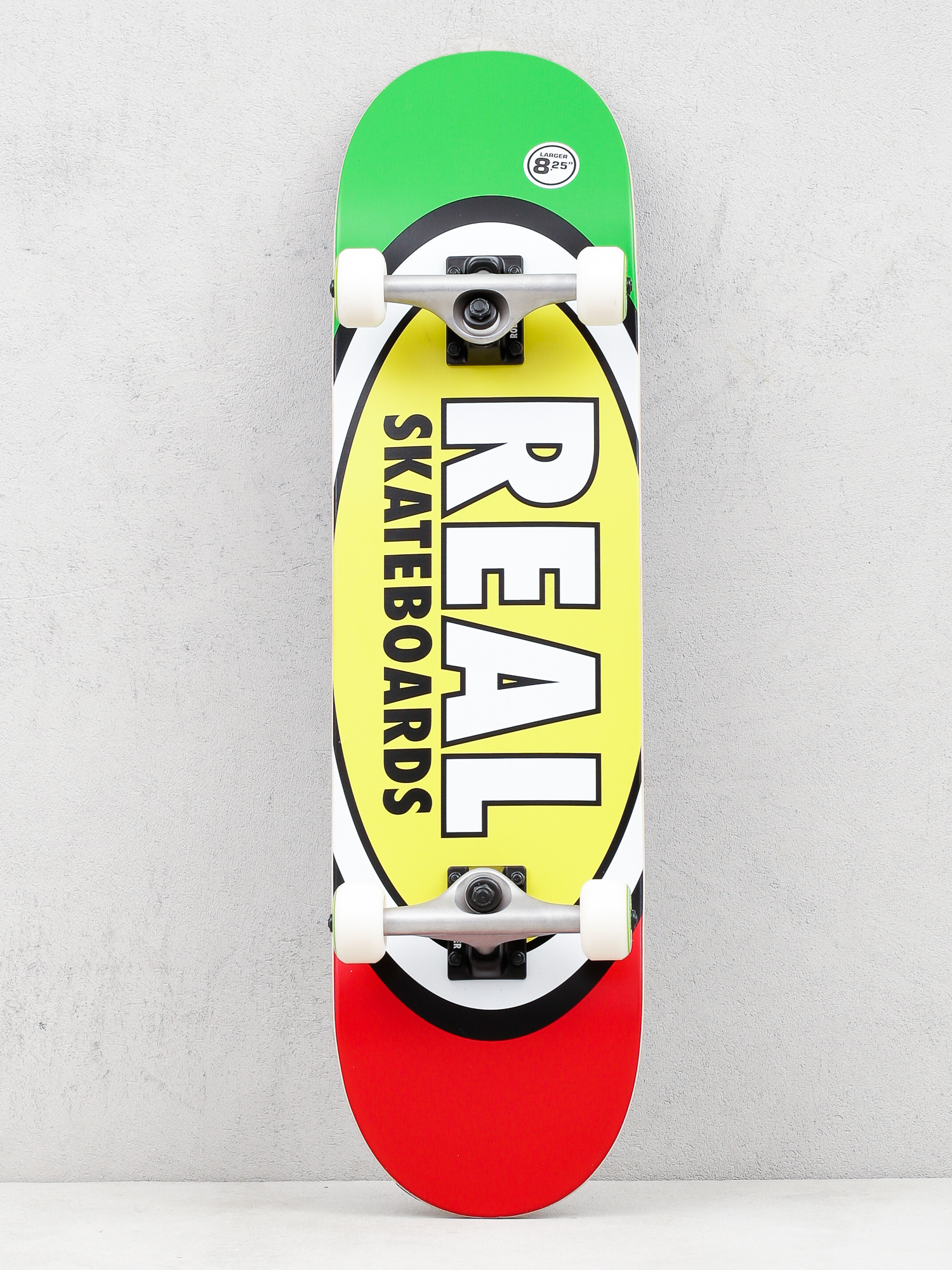 Skateboard Real Tm Edition Oval (green/yellow/red)