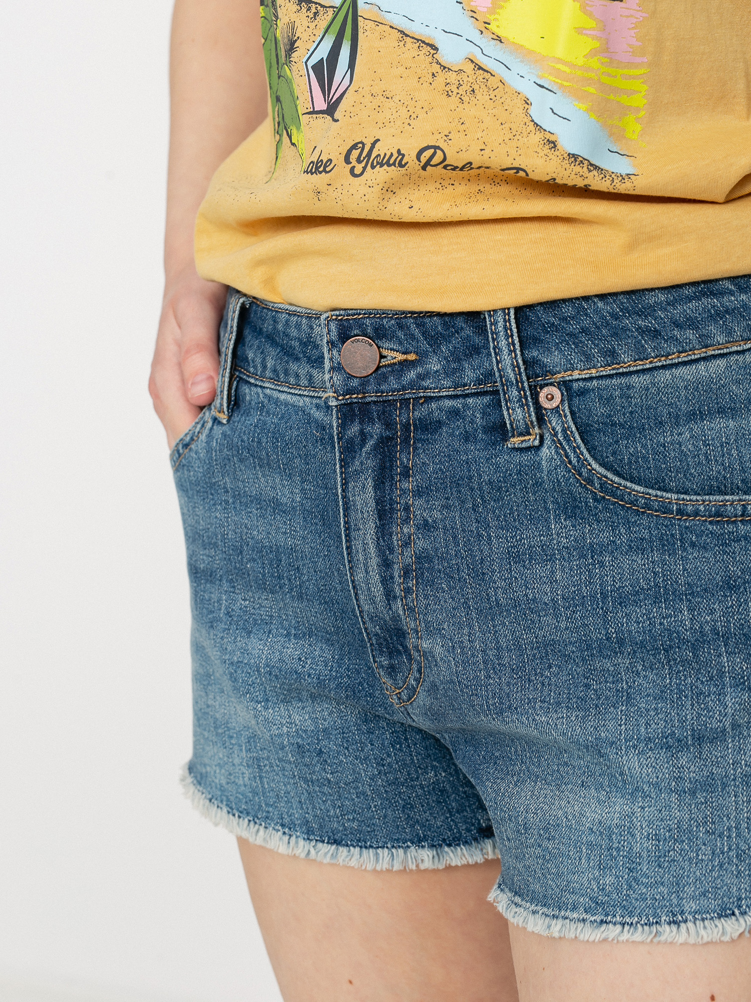 Șort Volcom Stoney Stretch Wmn (blue swift wash)