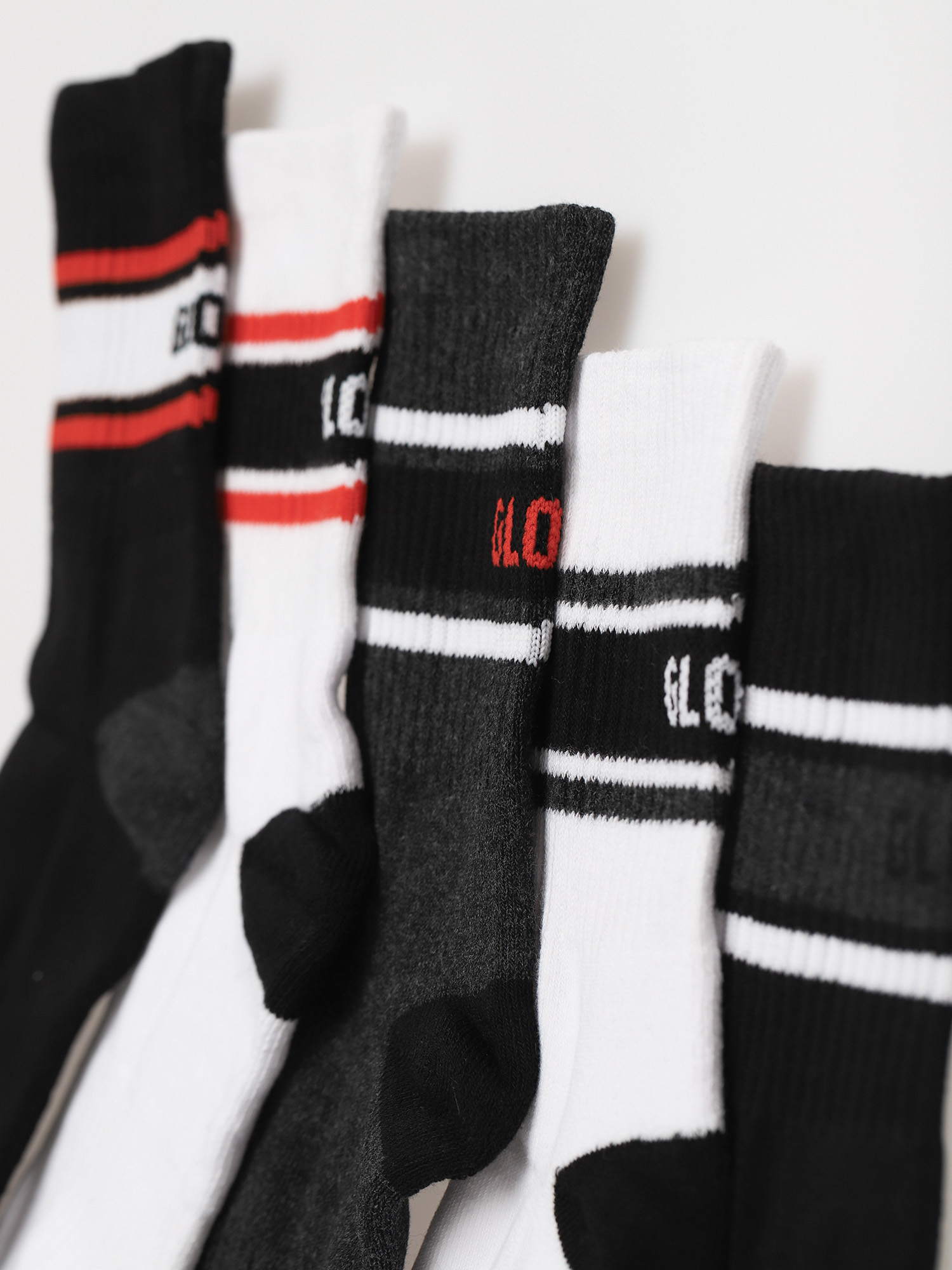 Șosete Globe Triple Stripe Crew 5 Pack (assorted)