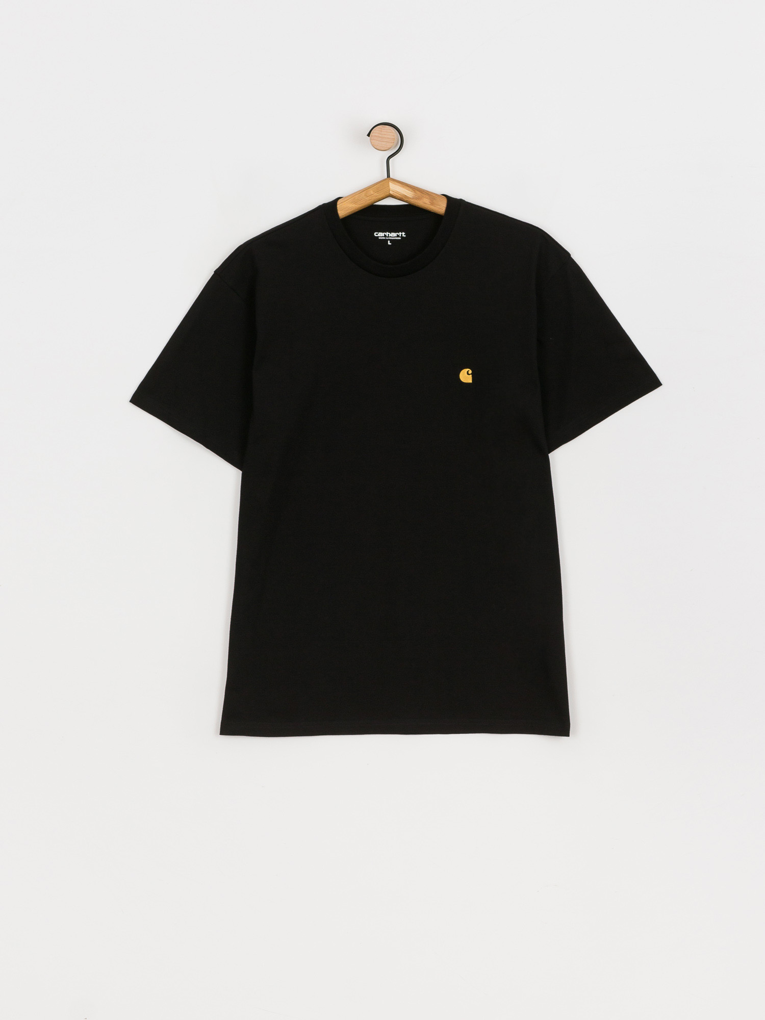 Tricou Carhartt WIP Chase (black/gold)