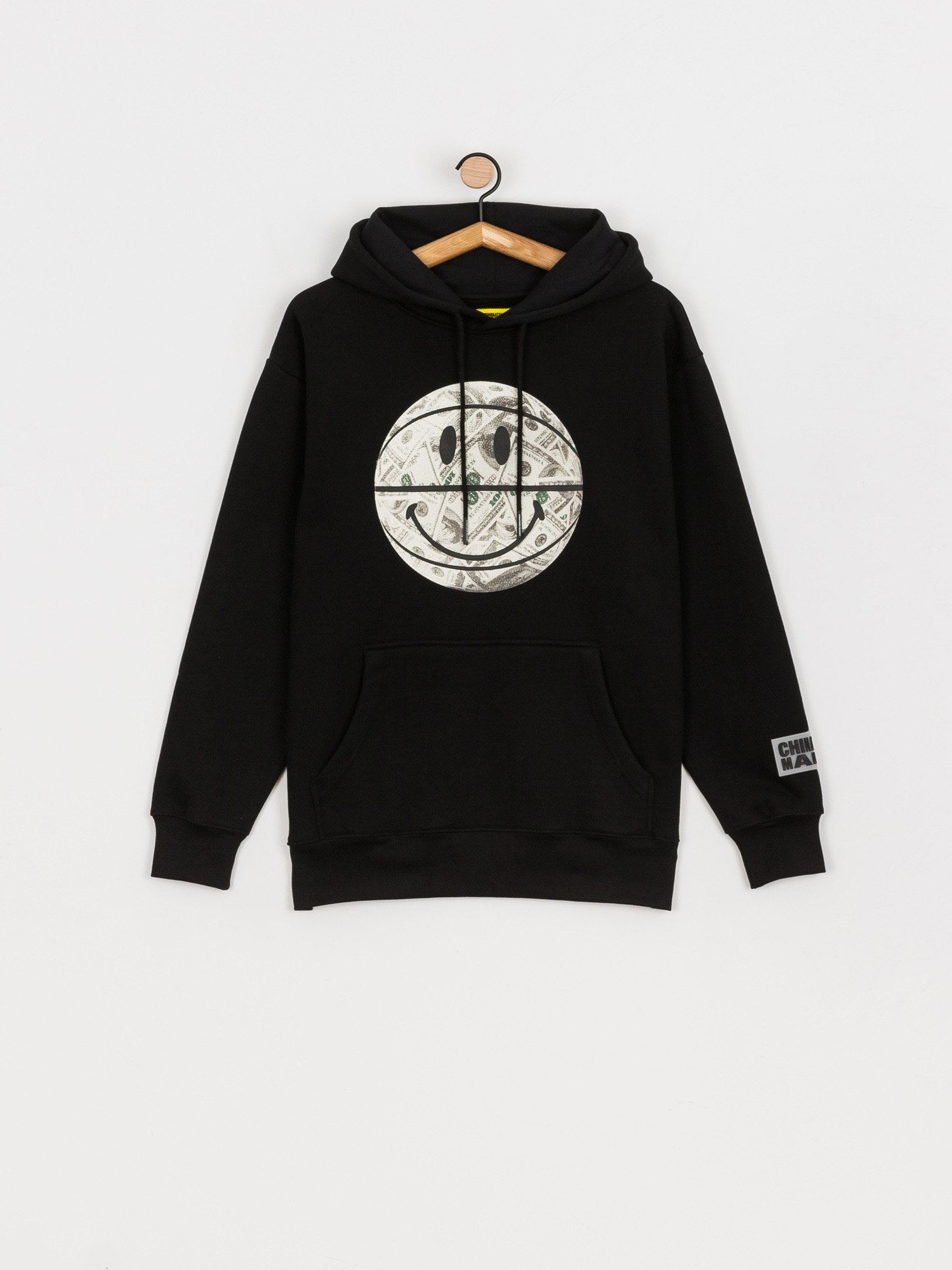 Hanorac cu glugă Chinatown Market Smiley Money Ball HD (black)