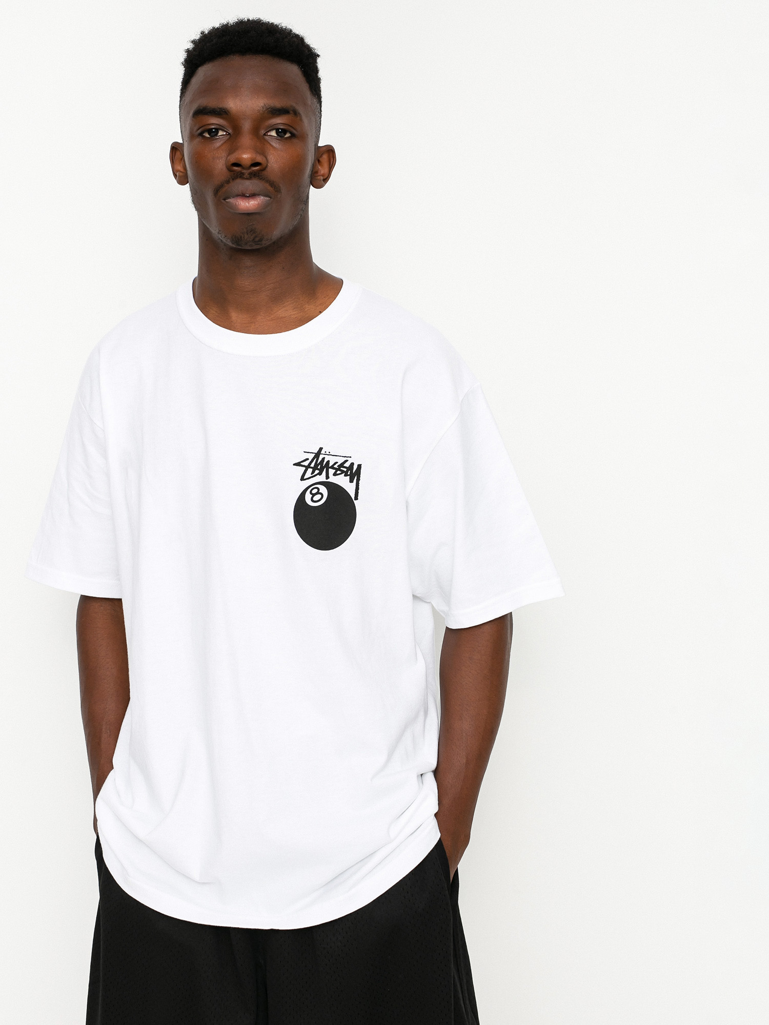 Tricou Stussy 8 Ball (white)