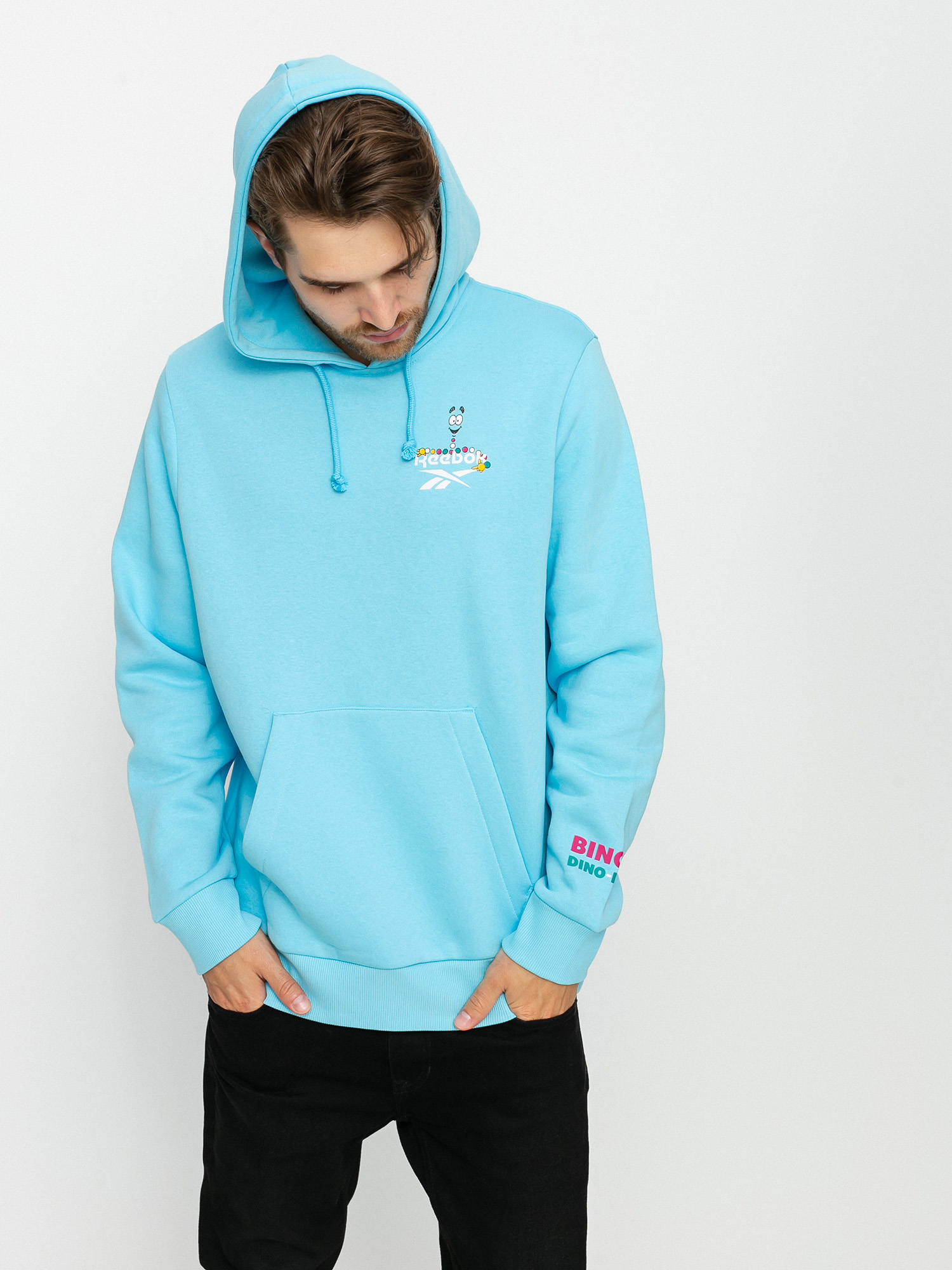 Hanorac cu glugă Reebok X Jurassic Park Graphic HD (dgtblu)