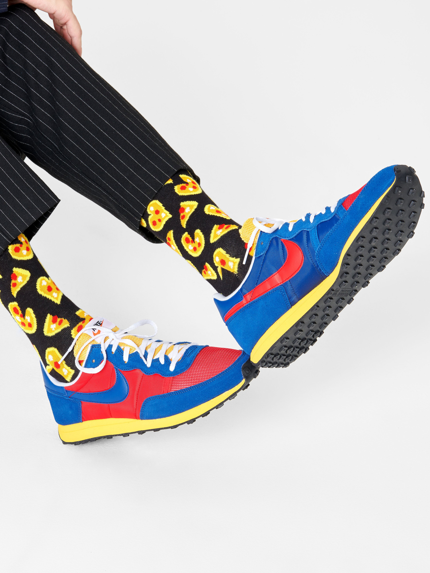 Șosete Happy Socks Pizza Love (black/yellow)