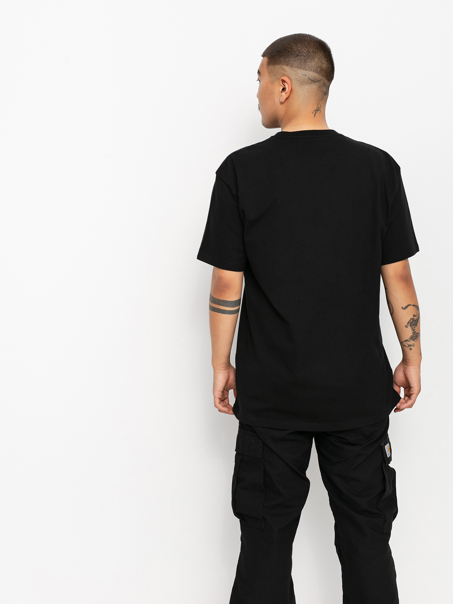 Tricou Carhartt WIP Chase (black/gold)