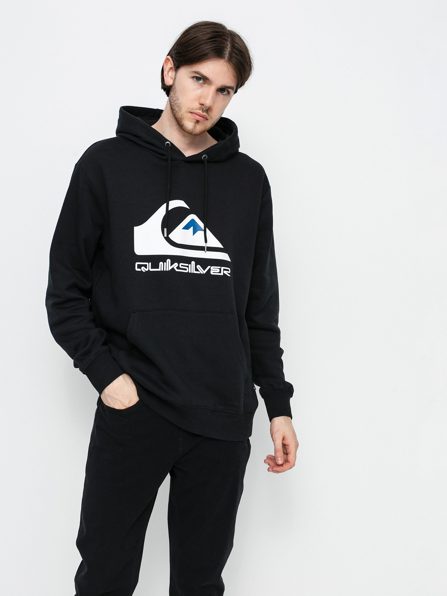 Hanorac cu glugă Quiksilver Big Logo HD (black)