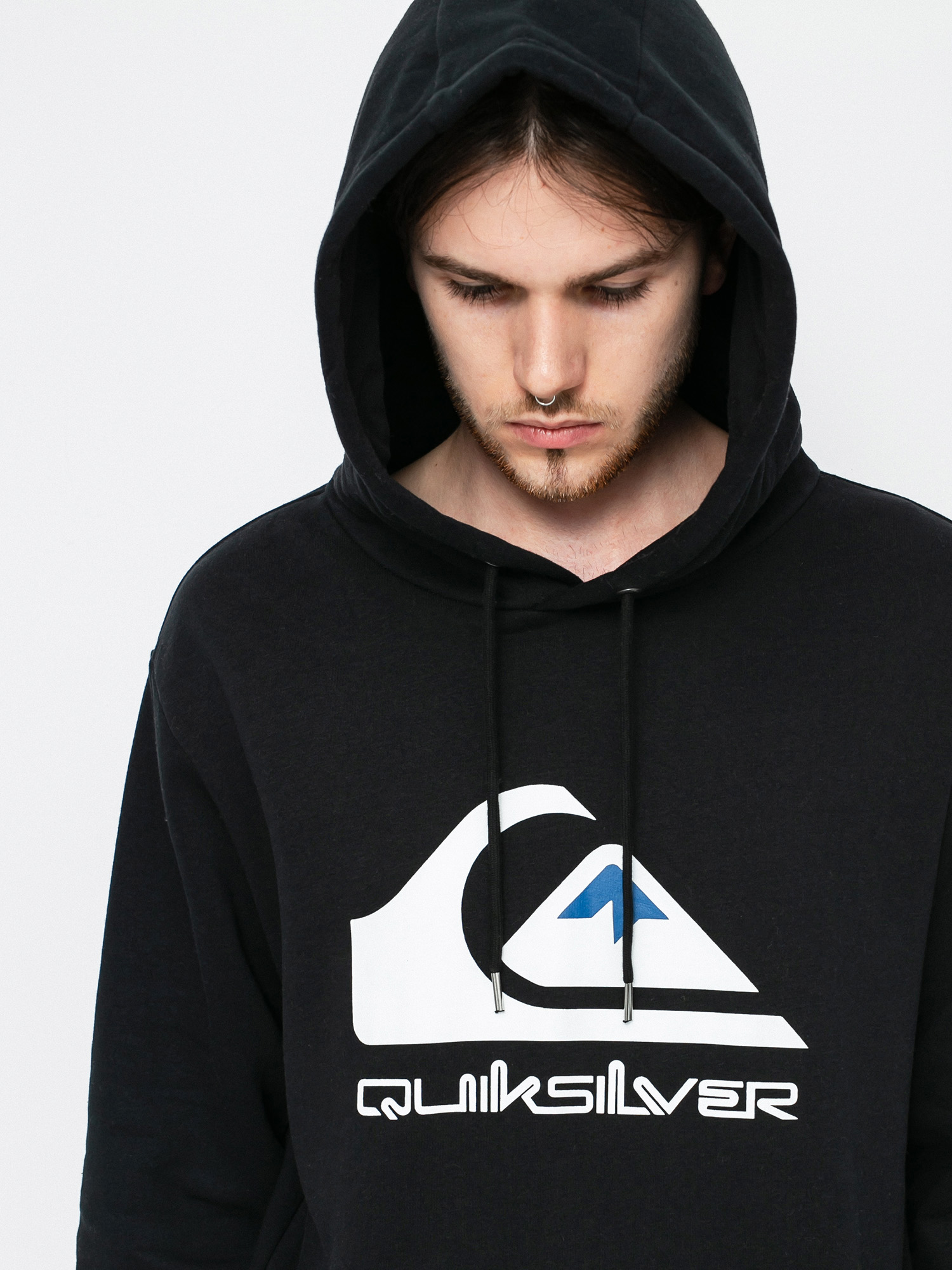 Hanorac cu glugă Quiksilver Big Logo HD (black)