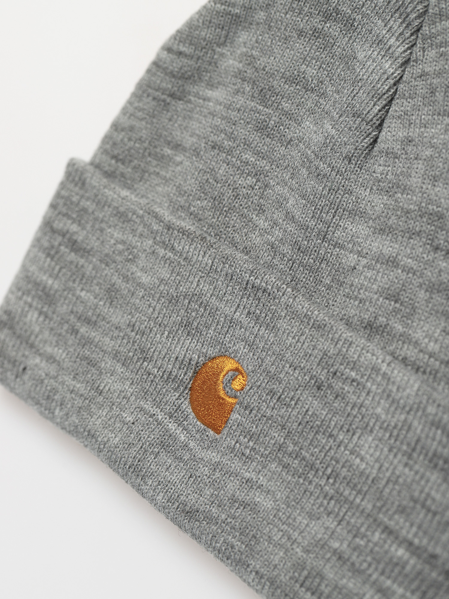 Căciulă Carhartt WIP Chase (grey heather/gold)