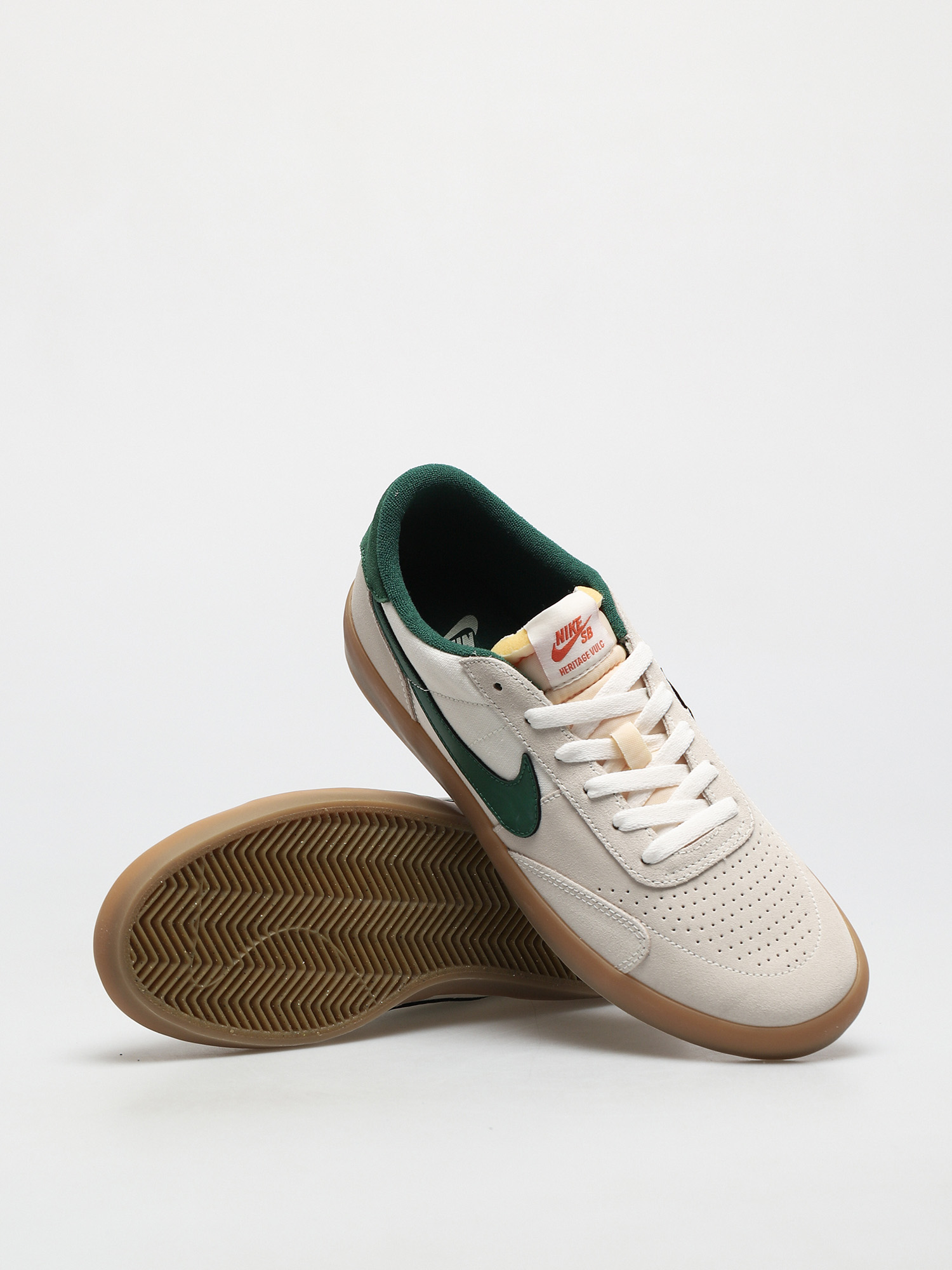 Pantofi Nike SB Heritage Vulc (sail/gorge green sail safety orange)