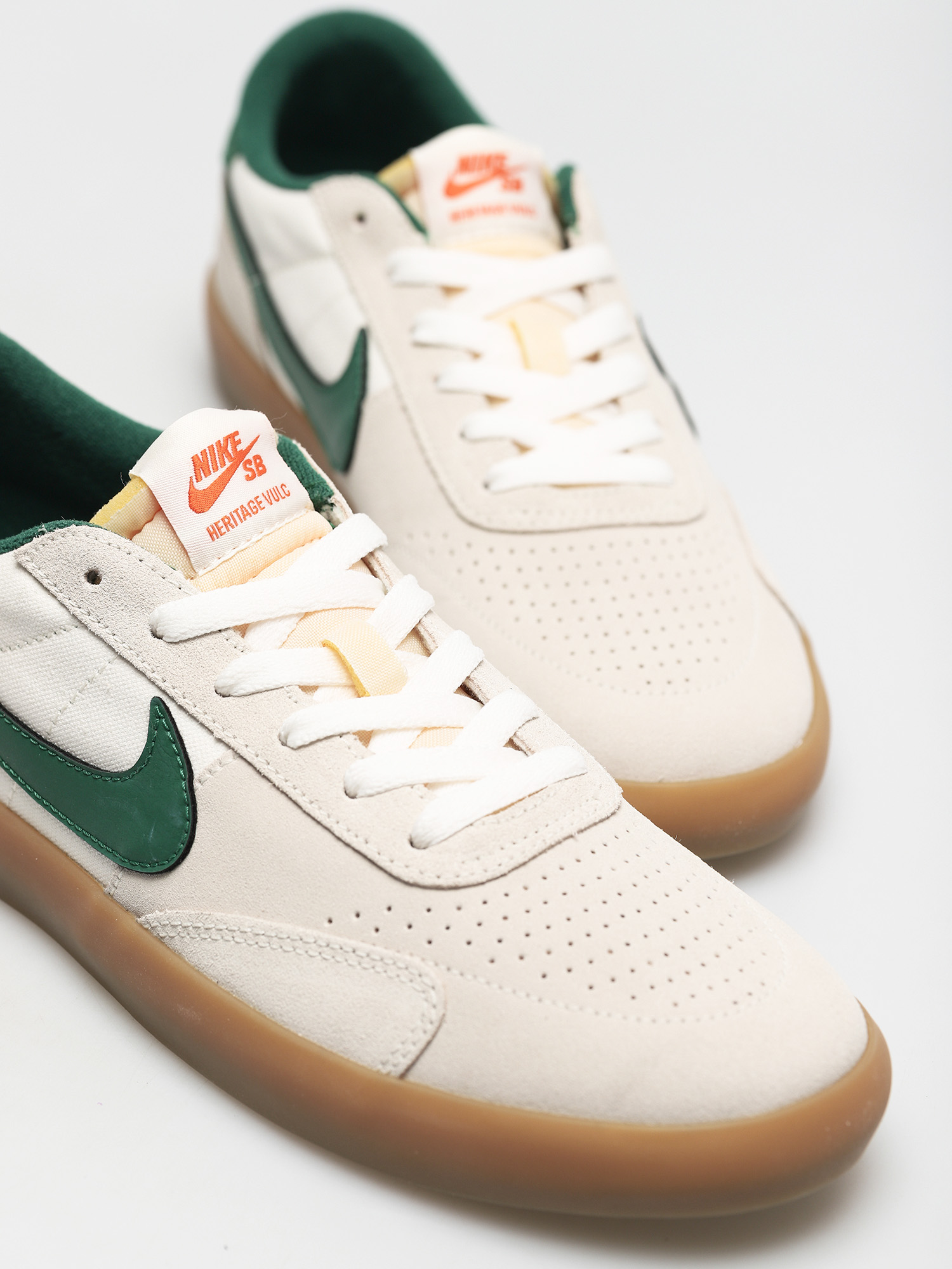 Pantofi Nike SB Heritage Vulc (sail/gorge green sail safety orange)