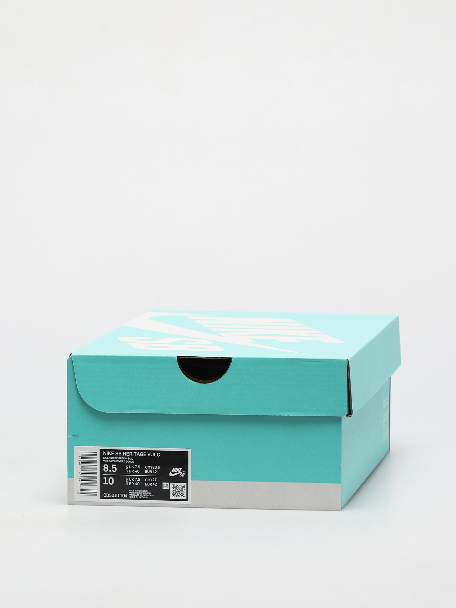 Pantofi Nike SB Heritage Vulc (sail/gorge green sail safety orange)