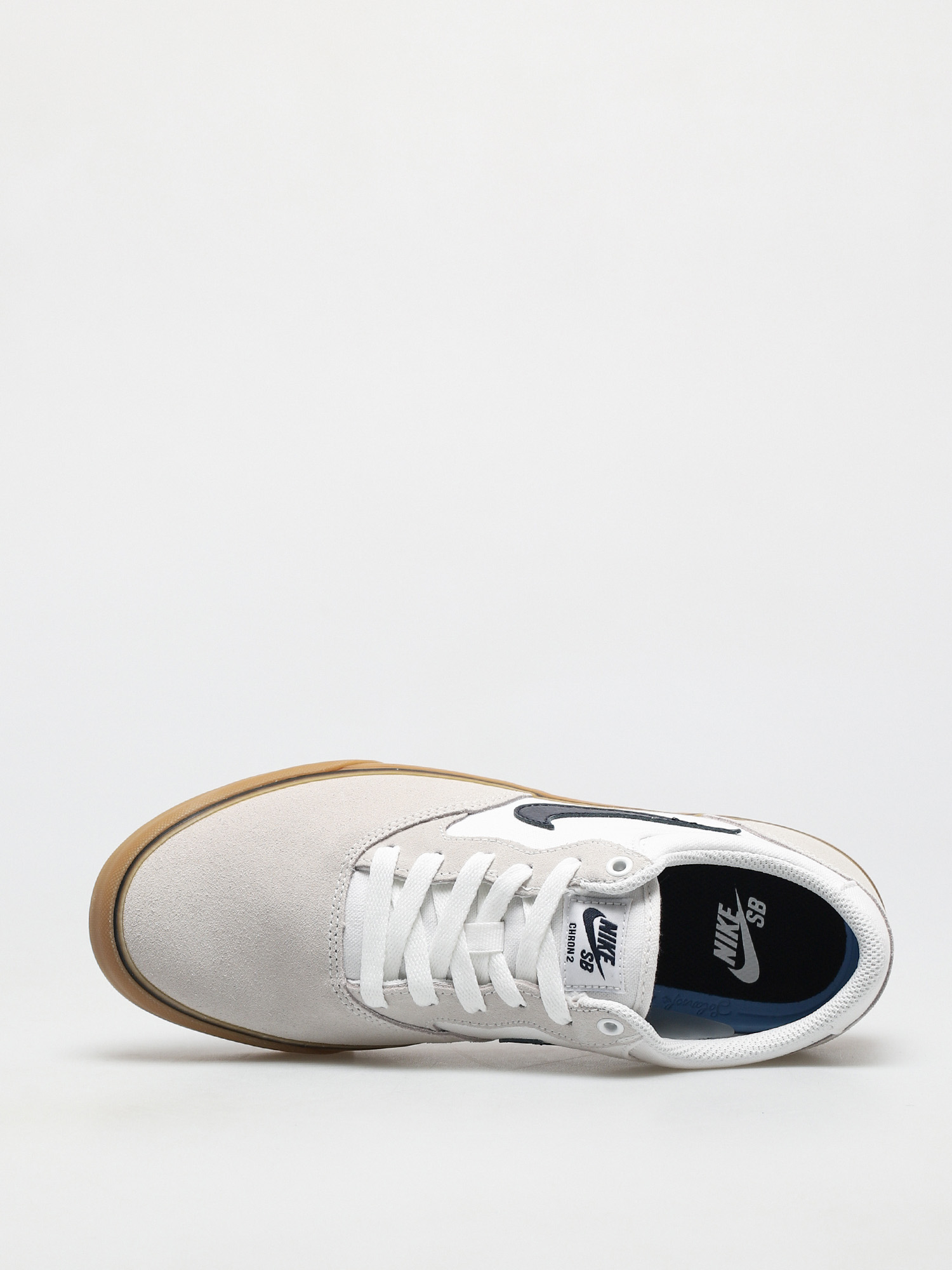 Pantofi Nike SB Chron 2 (white/obsidian white gum light brown)