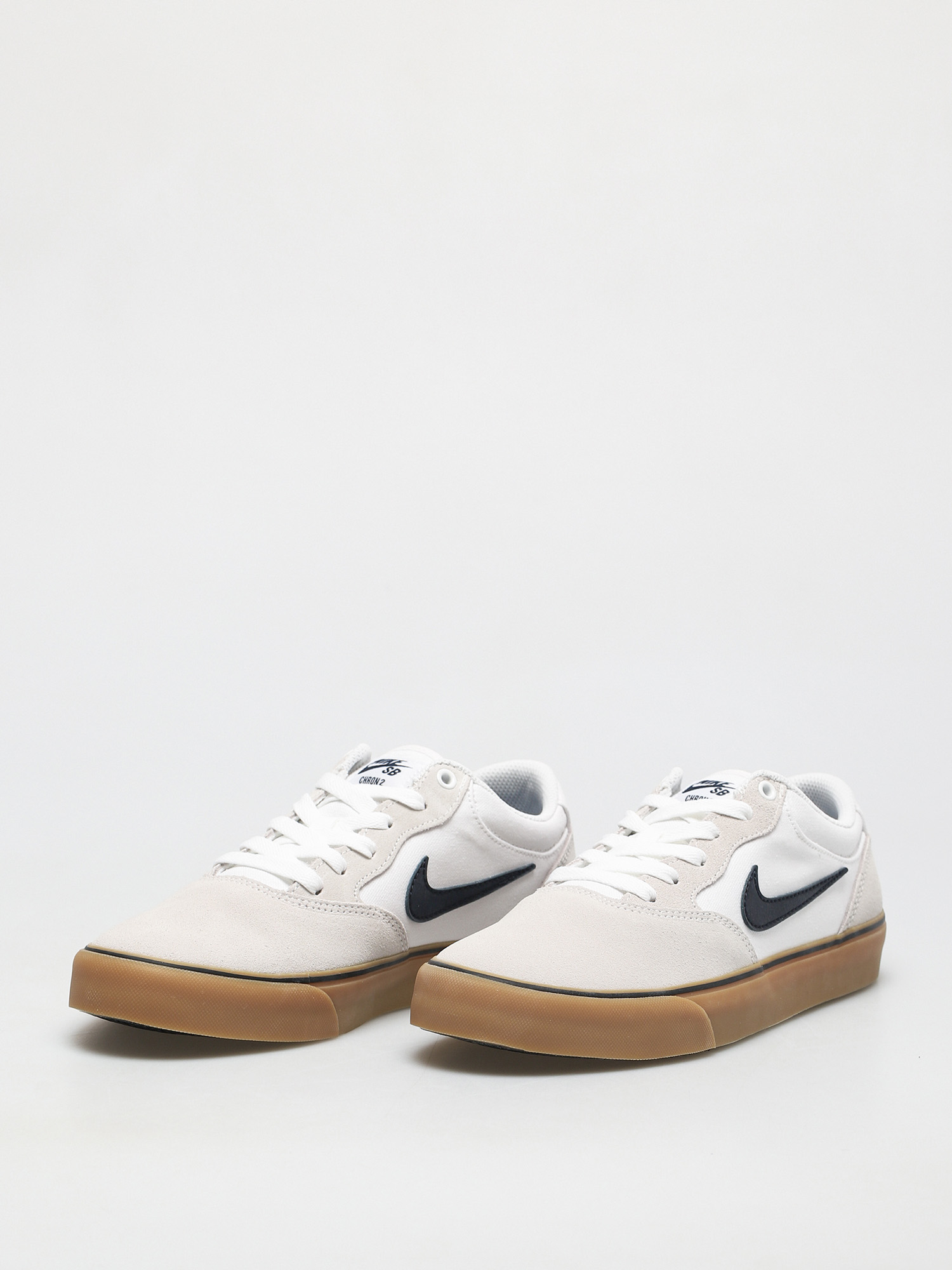 Pantofi Nike SB Chron 2 (white/obsidian white gum light brown)