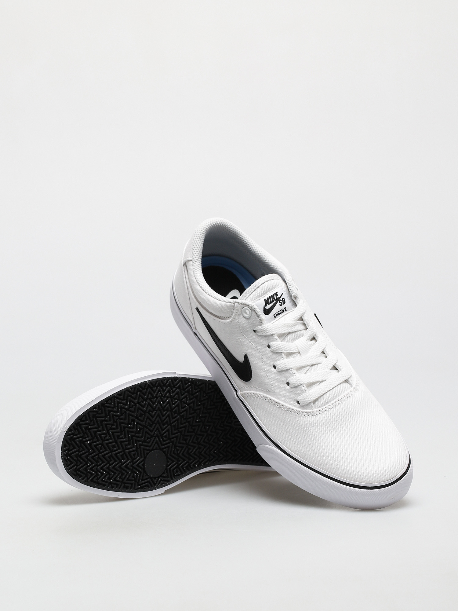 Pantofi Nike SB Chron 2 Canvas (white/black white)
