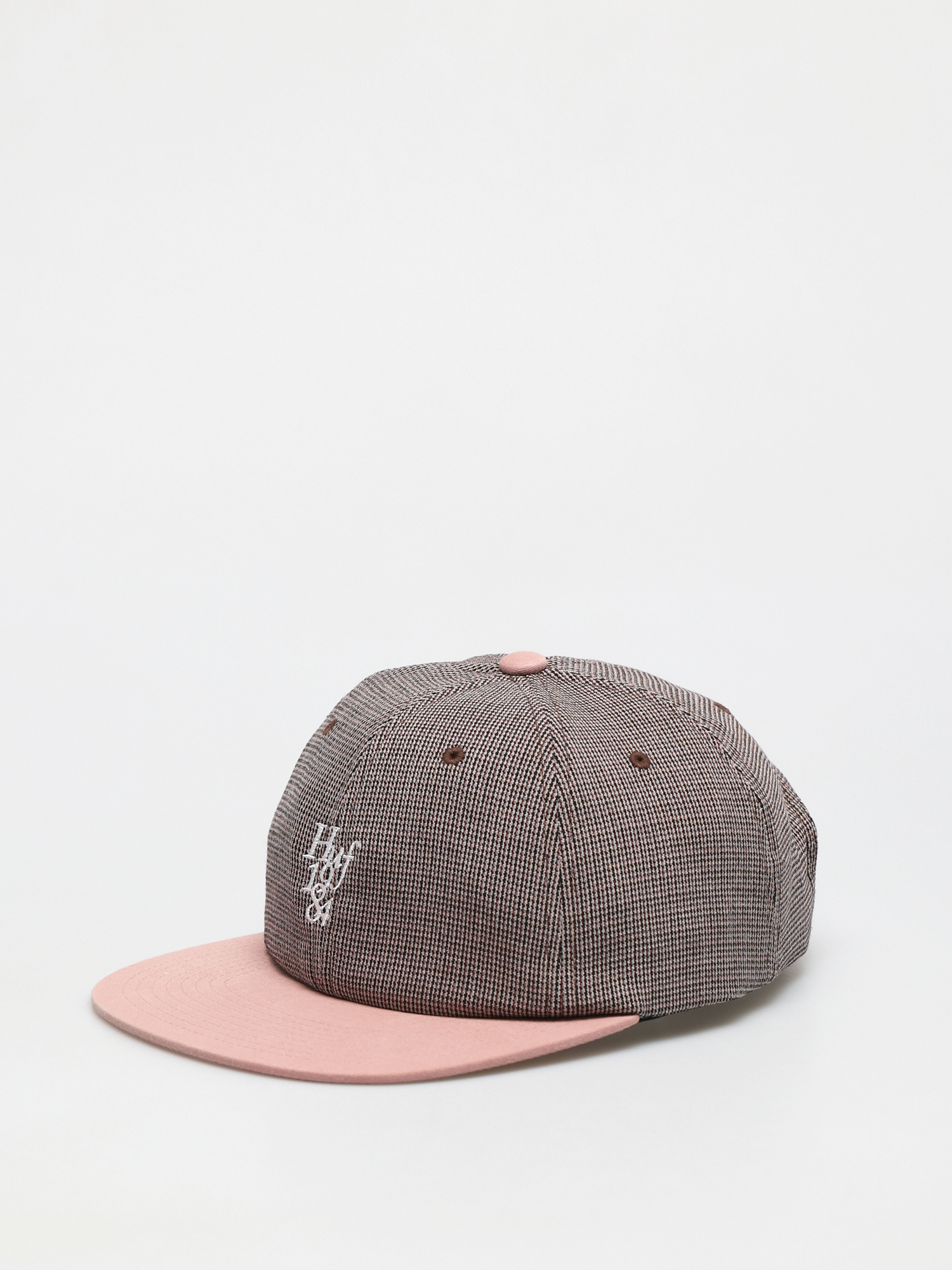 Șapcă HUF Micro Houndstooth 6 Panel (dusty rose)