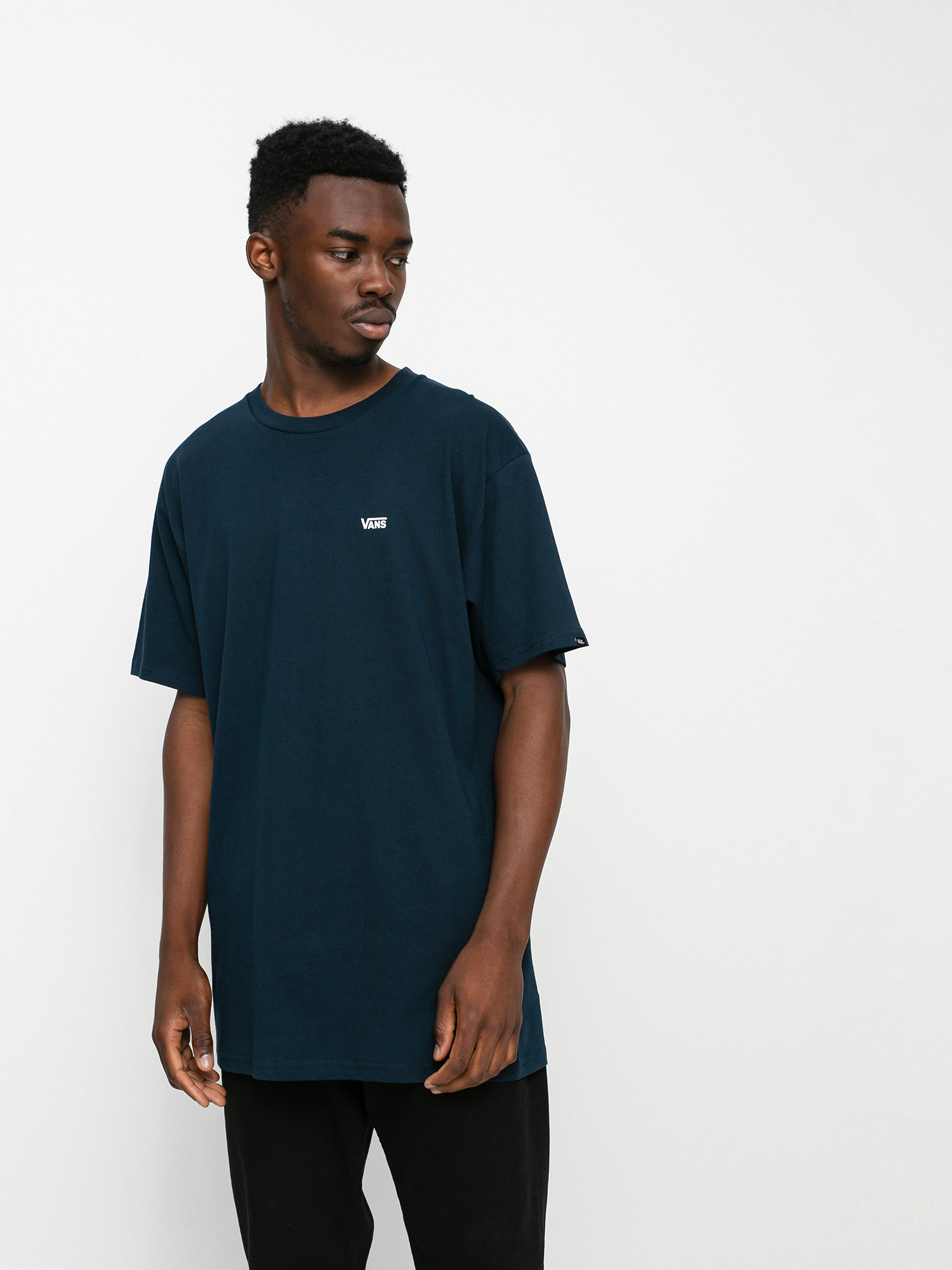 Tricou Vans Left Chest Logo (navy/white)